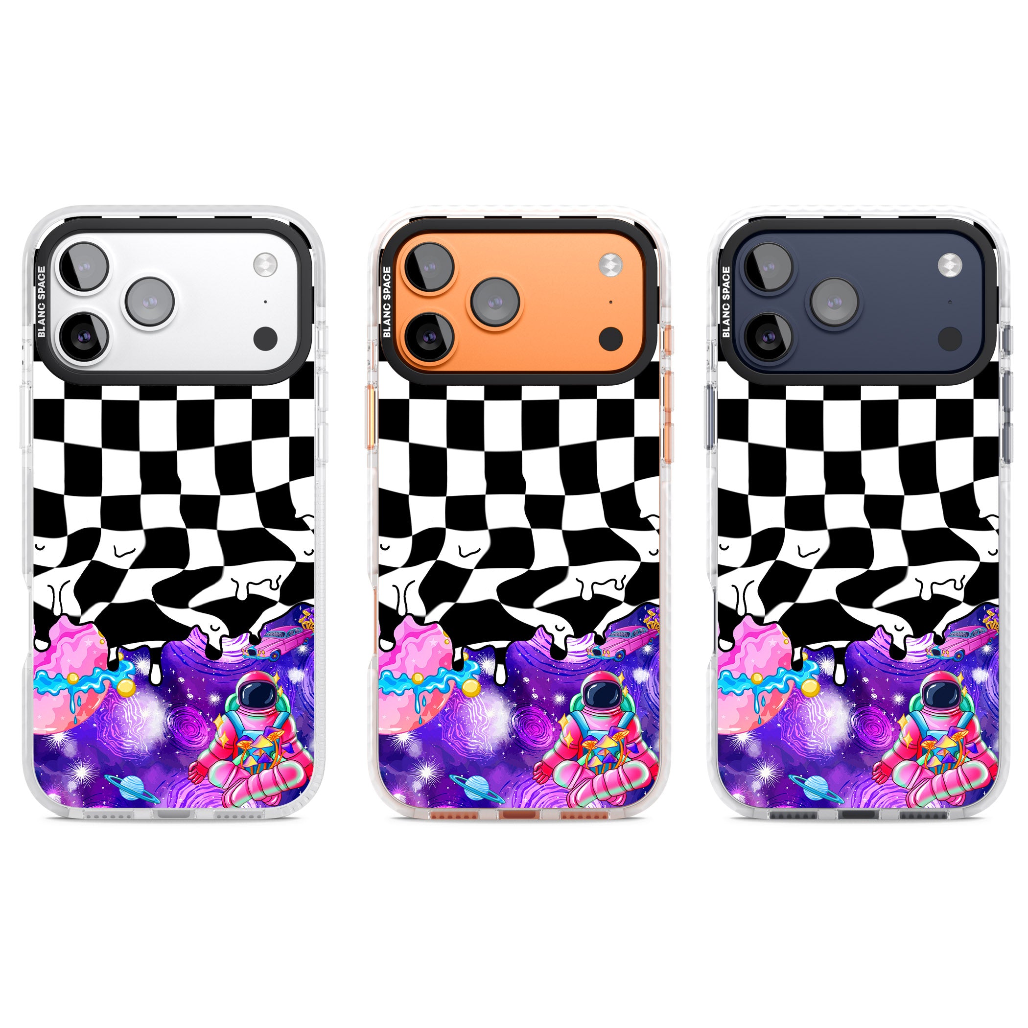 Washed Out iPhone 17 Pro Impact Clear Phone Case APT Impact Protection