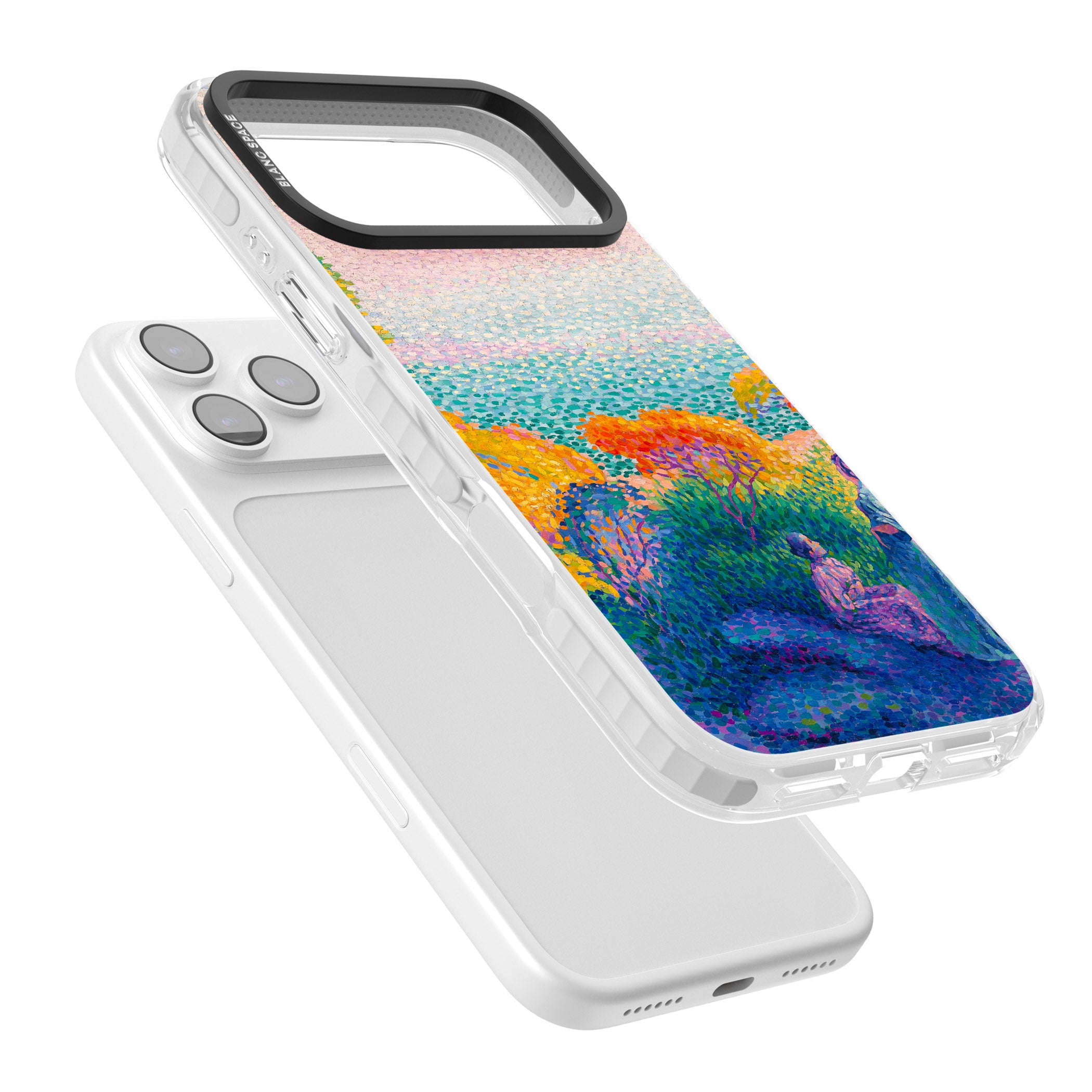 Two Women by the Shore iPhone 17 Pro Impact Clear Phone Case Colours