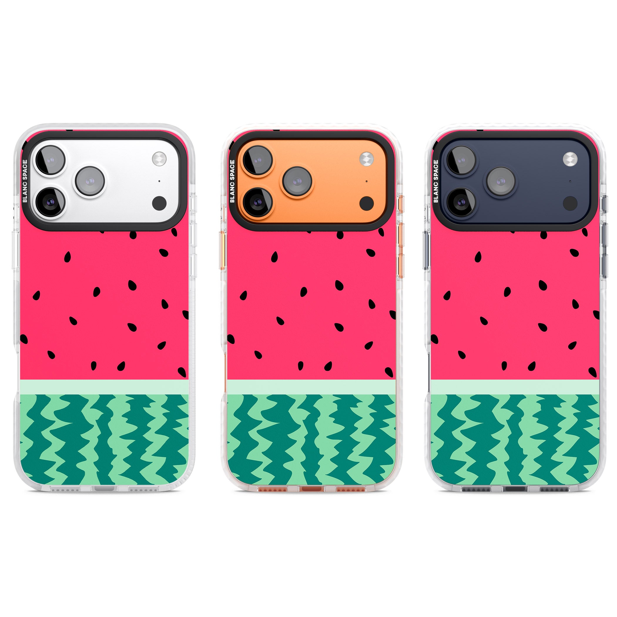 Full Watermelon iPhone 17 Pro Impact Clear Phone Case APT Impact Protection