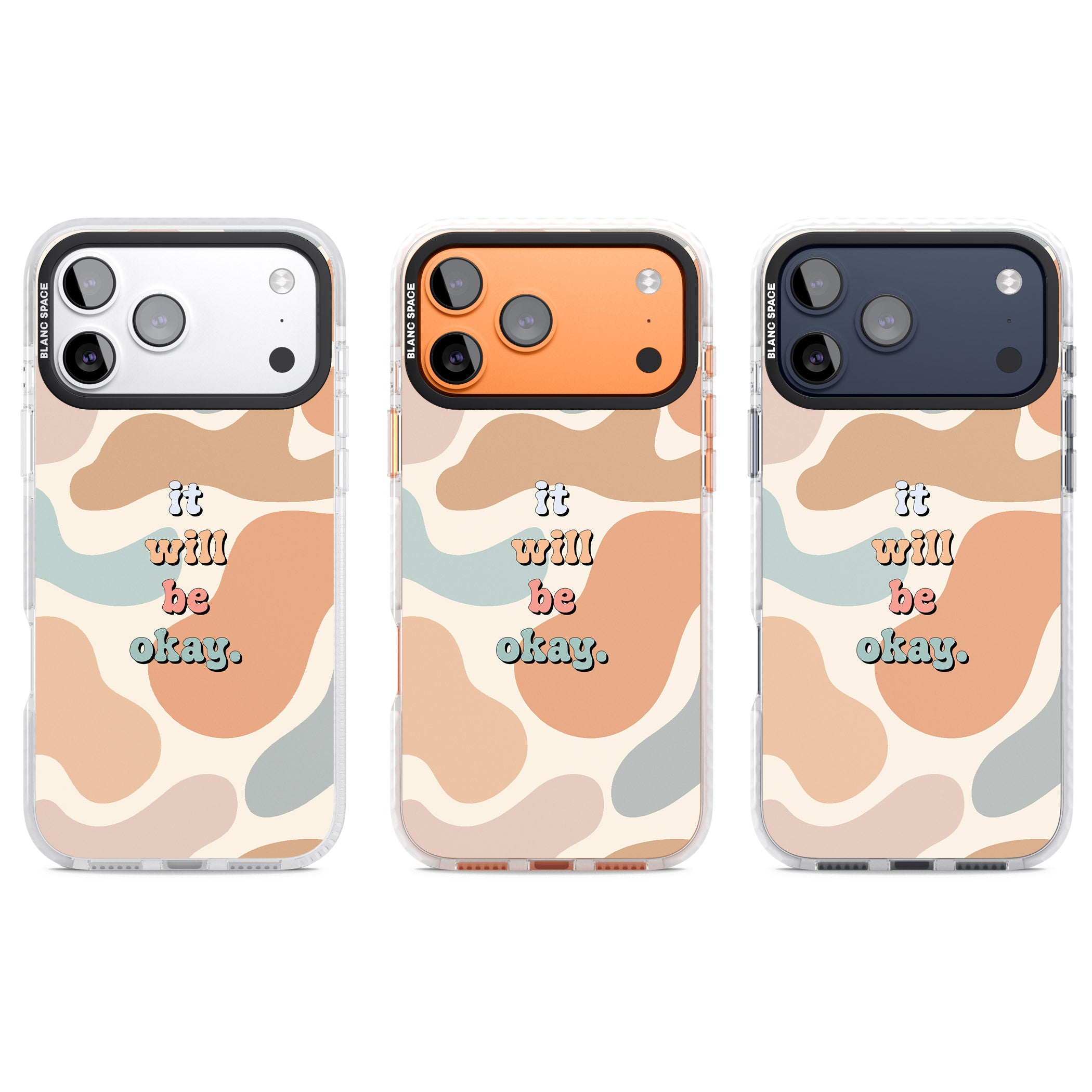 It Will Be Okay iPhone 17 Pro Impact Clear Phone Case APT Impact Protection