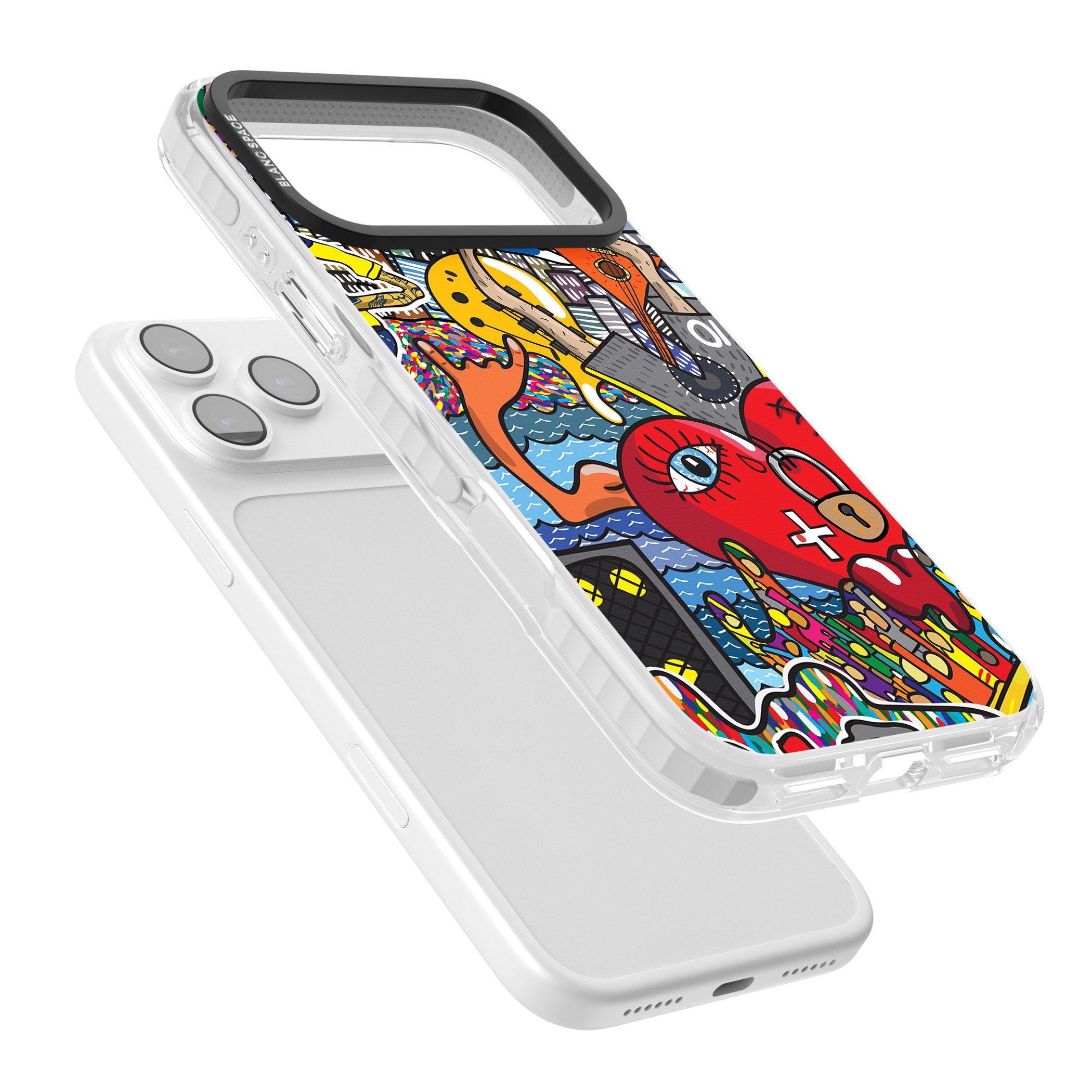 Crowd Tsunami iPhone 17 Pro Impact Clear Phone Case Colours