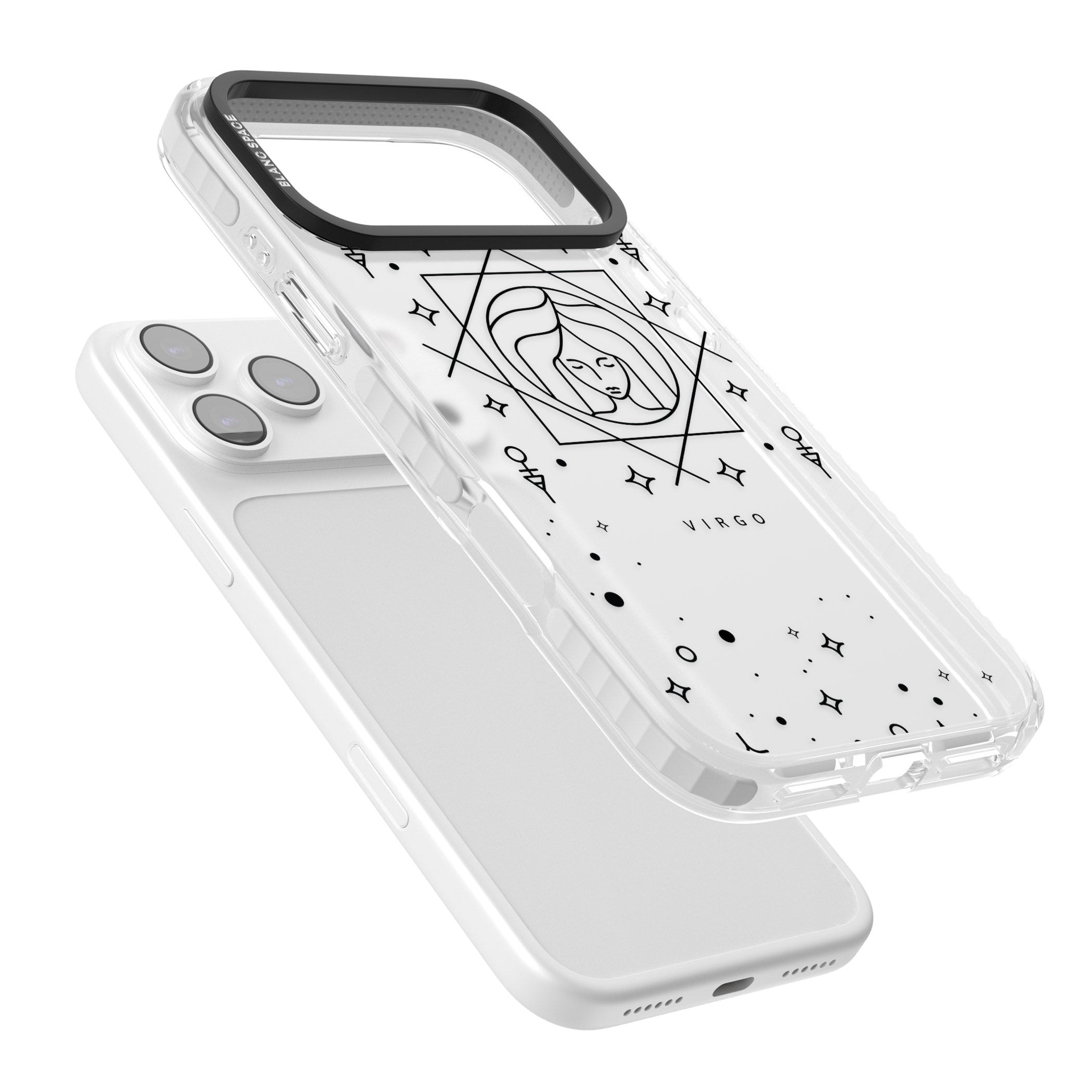 Virgo Emblem iPhone 17 Pro Impact Clear Phone Case Colours