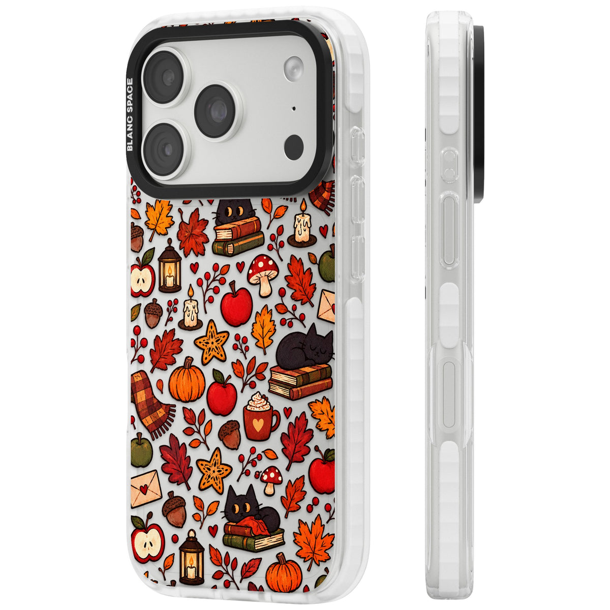 Autumn Mix iPhone 18 Pro Impact Clear Phone Case side