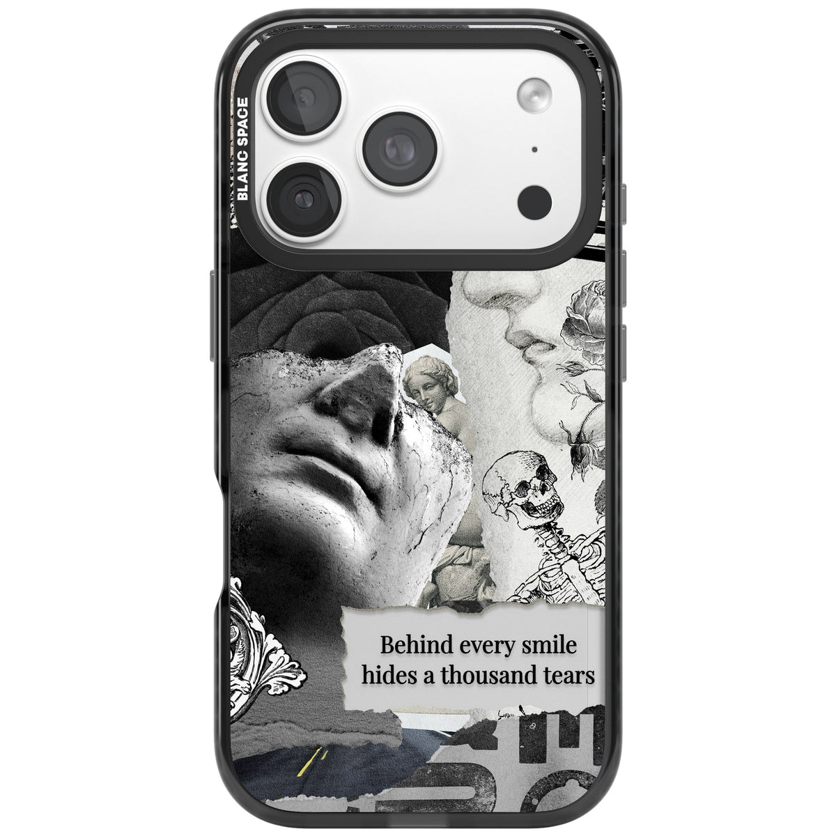 Behind Every Smile iPhone 18 Pro Impact Black Phone Case front