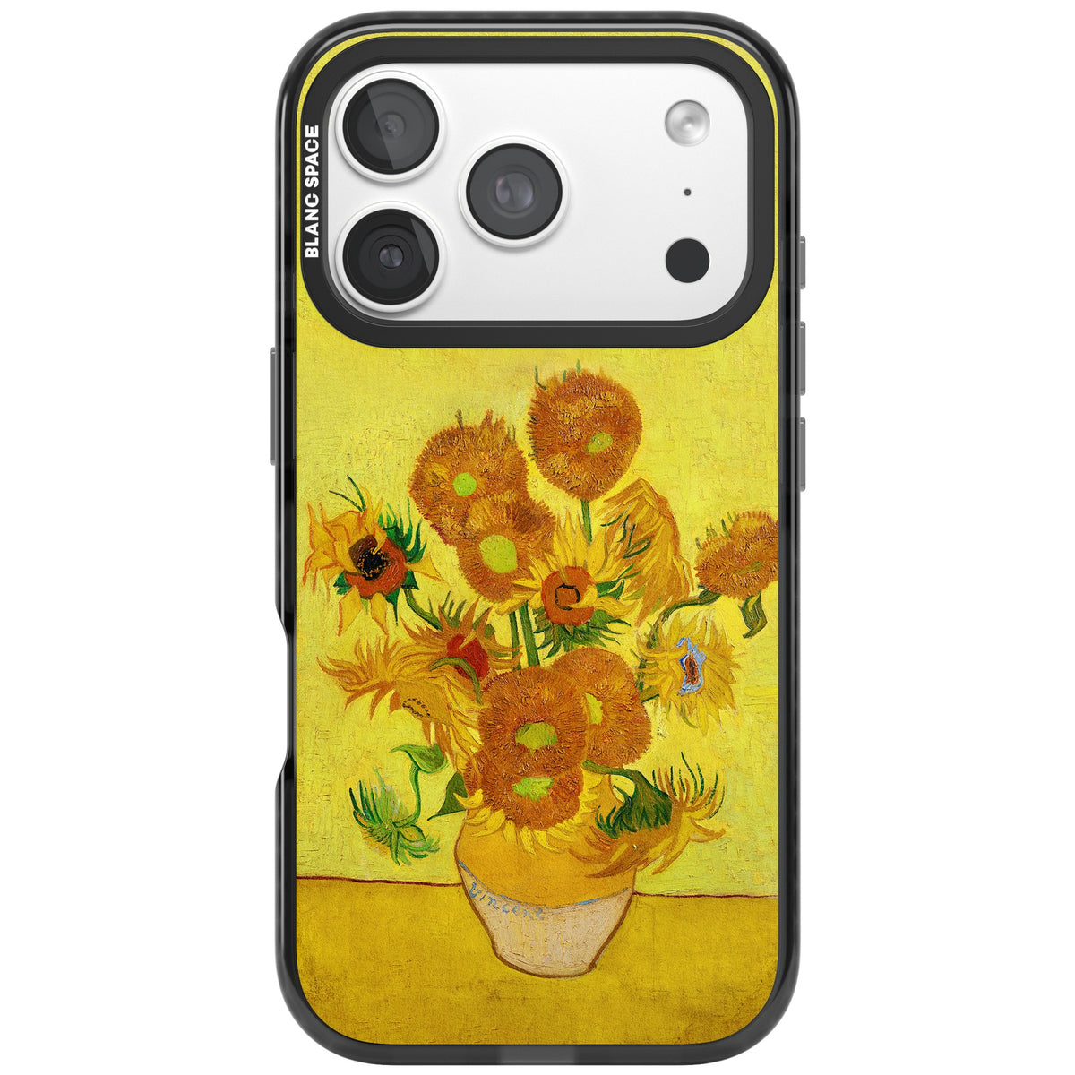 Sunflowers iPhone 18 Pro Impact Black Phone Case front