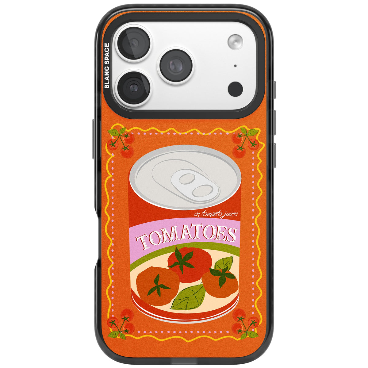 Tomato Soup Can iPhone 18 Pro Impact Black Phone Case front