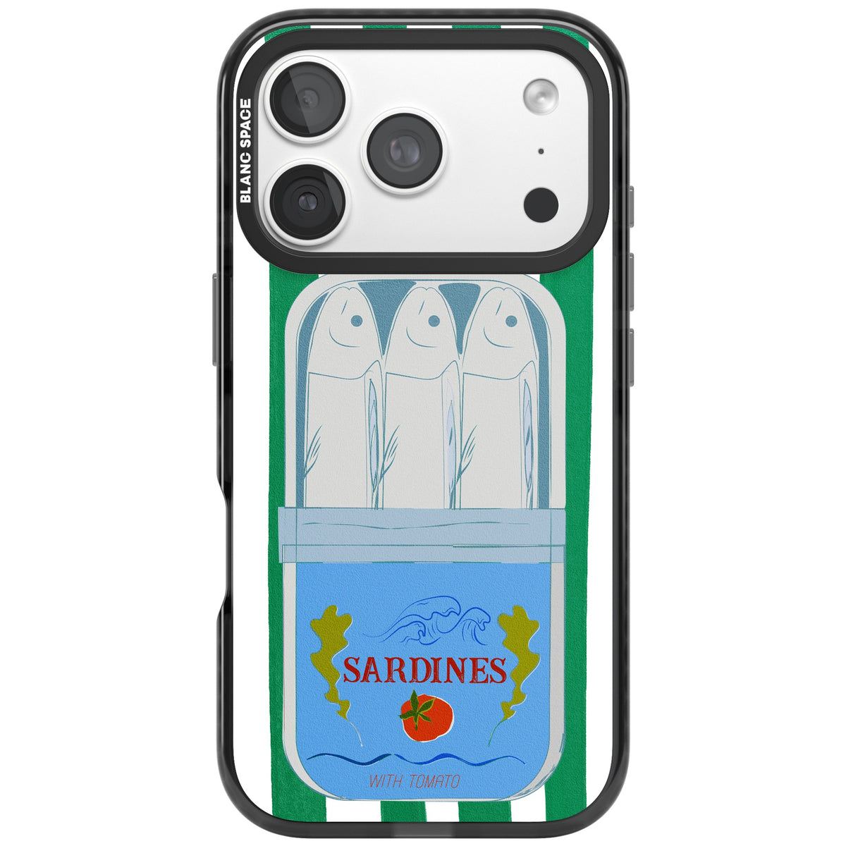 Italian Coastal Sardines iPhone 18 Pro Impact Black Phone Case front
