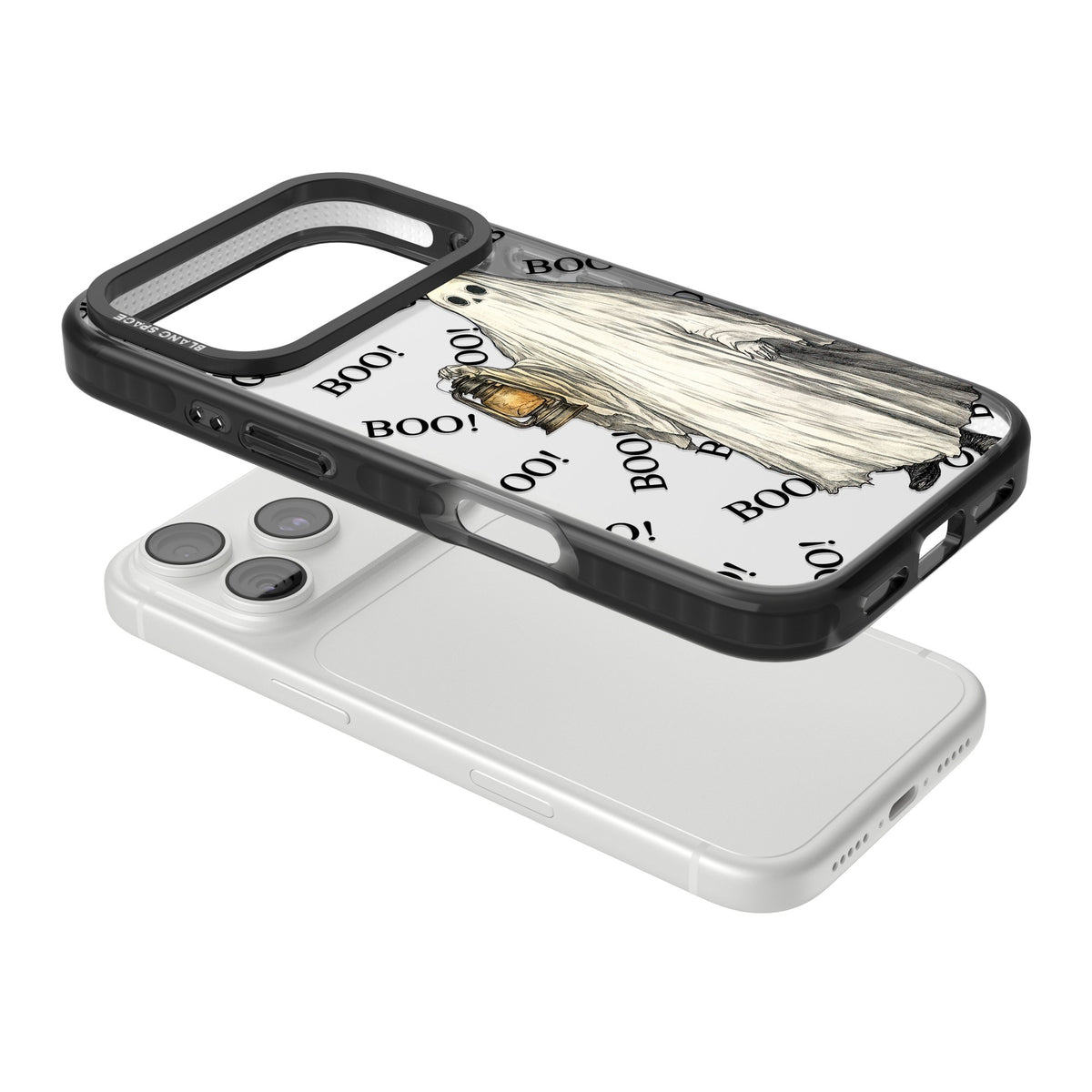 Light The Way iPhone 18 Pro Impact Black Phone Case angled