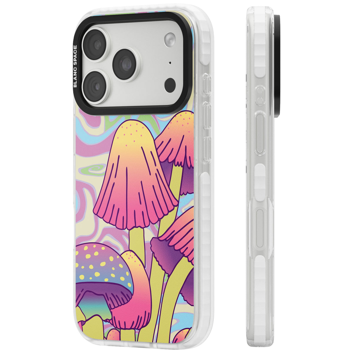 Shroomin' iPhone 18 Pro Impact Clear Phone Case side