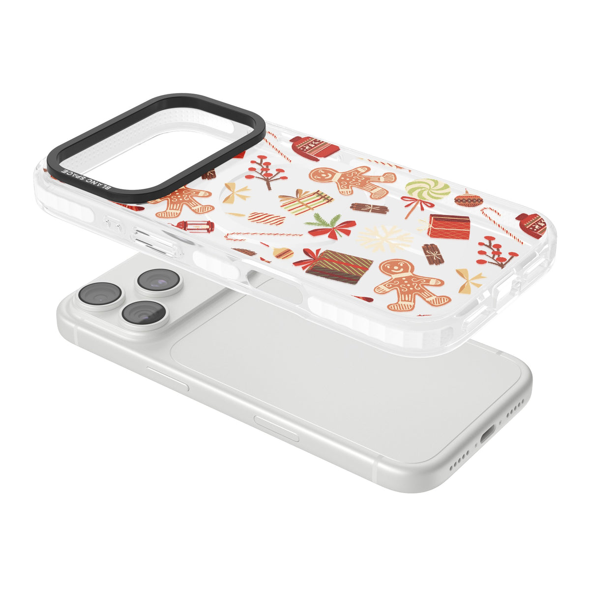 Christmas Assortments iPhone 18 Pro Impact Pro Clear Phone Case angled