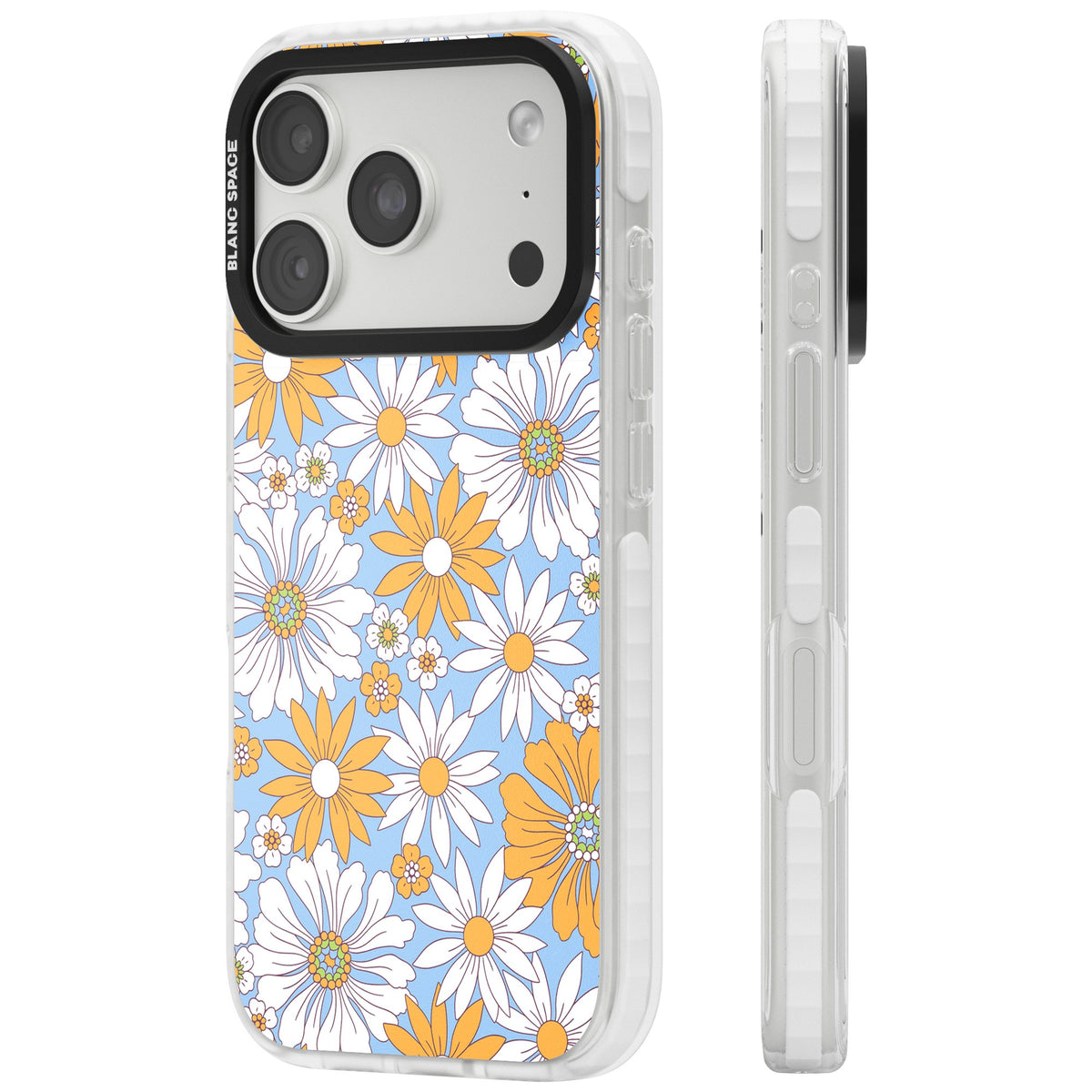 Summers Day Flower Mix iPhone 18 Pro Impact Clear Phone Case side