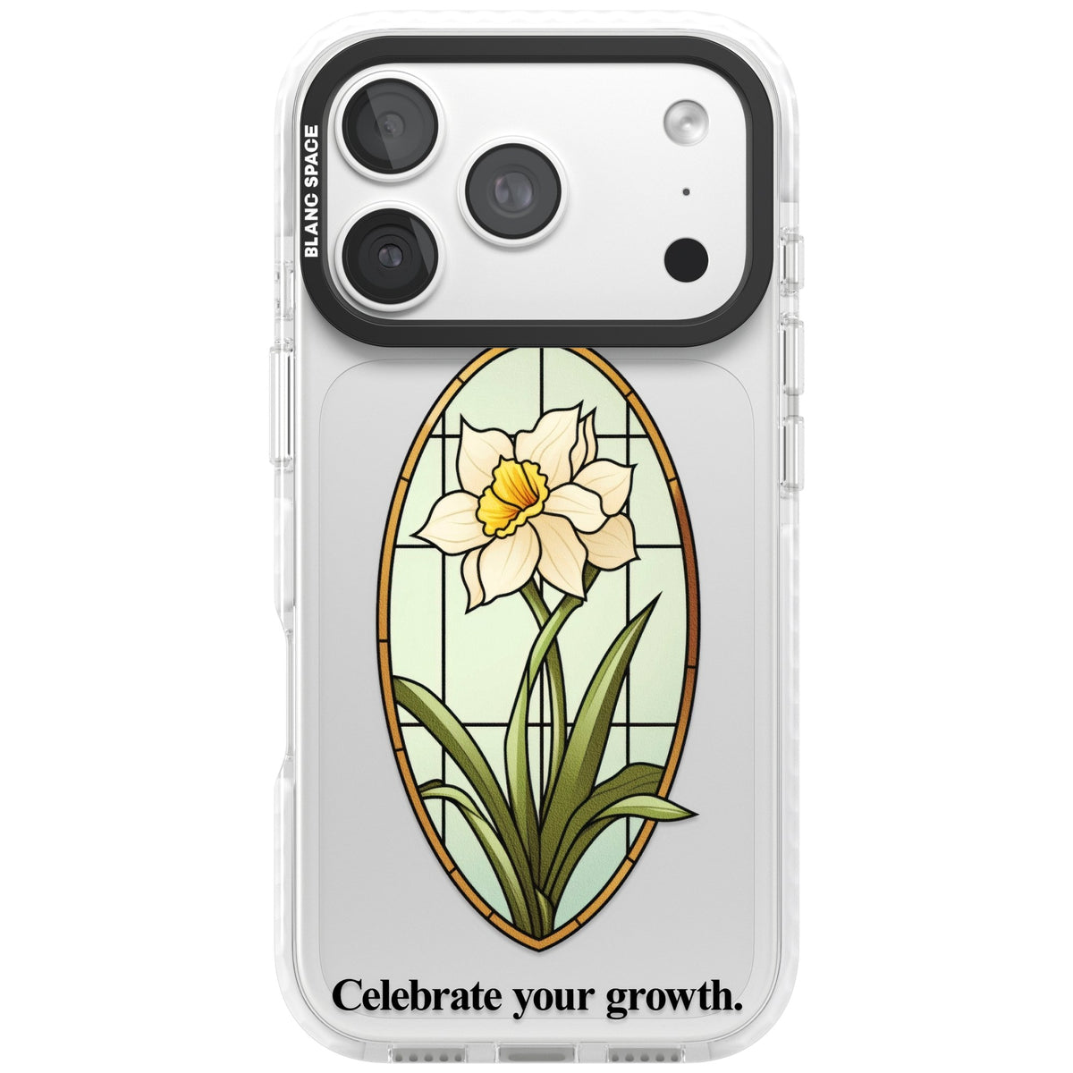 Celebrate Your Growth iPhone 18 Pro Impact Clear Phone Case front