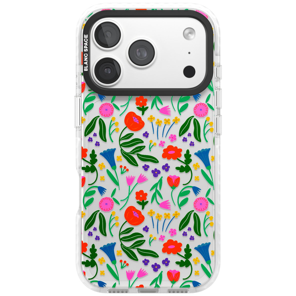 Summer Floral Fiesta iPhone 18 Pro Impact Clear Phone Case front