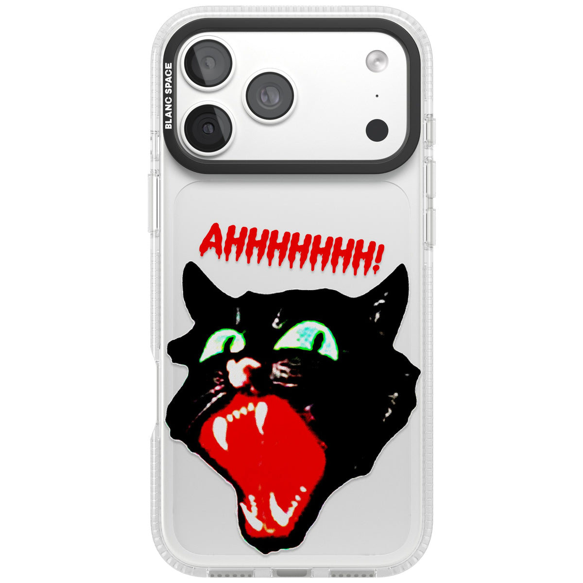 AHH! Cat iPhone 18 Pro Max Impact Air Clear Phone Case front