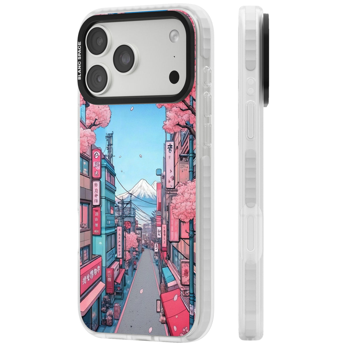 Sakura Lane iPhone 18 Pro Max Impact Clear Phone Case side