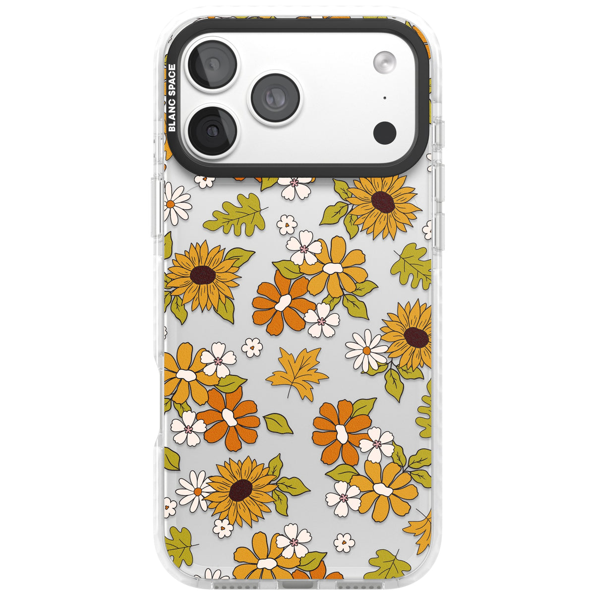 Boho Sunflowers iPhone 18 Pro Max Impact Clear Phone Case front