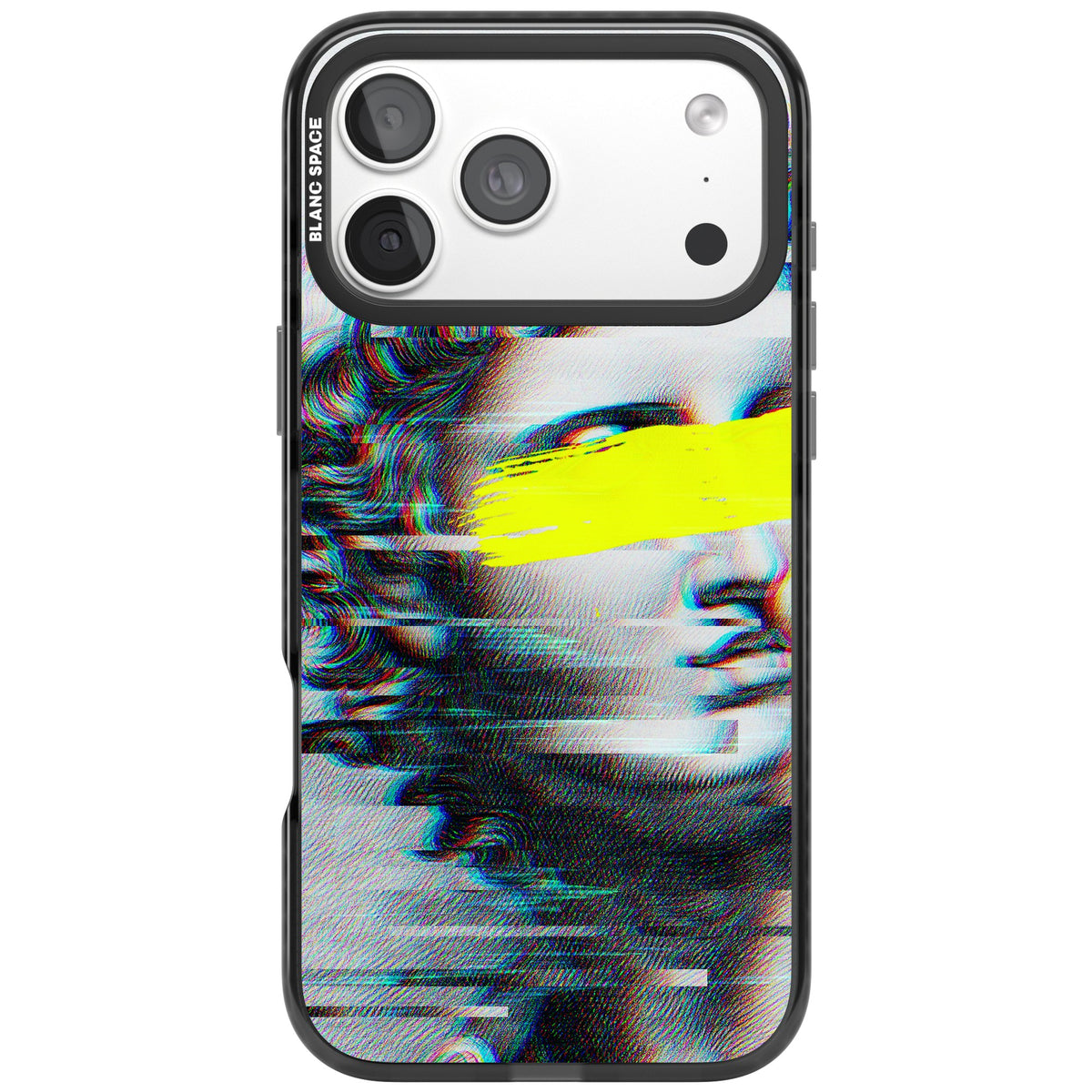 Glitched Fragment iPhone 18 Pro Max Impact Black Phone Case front