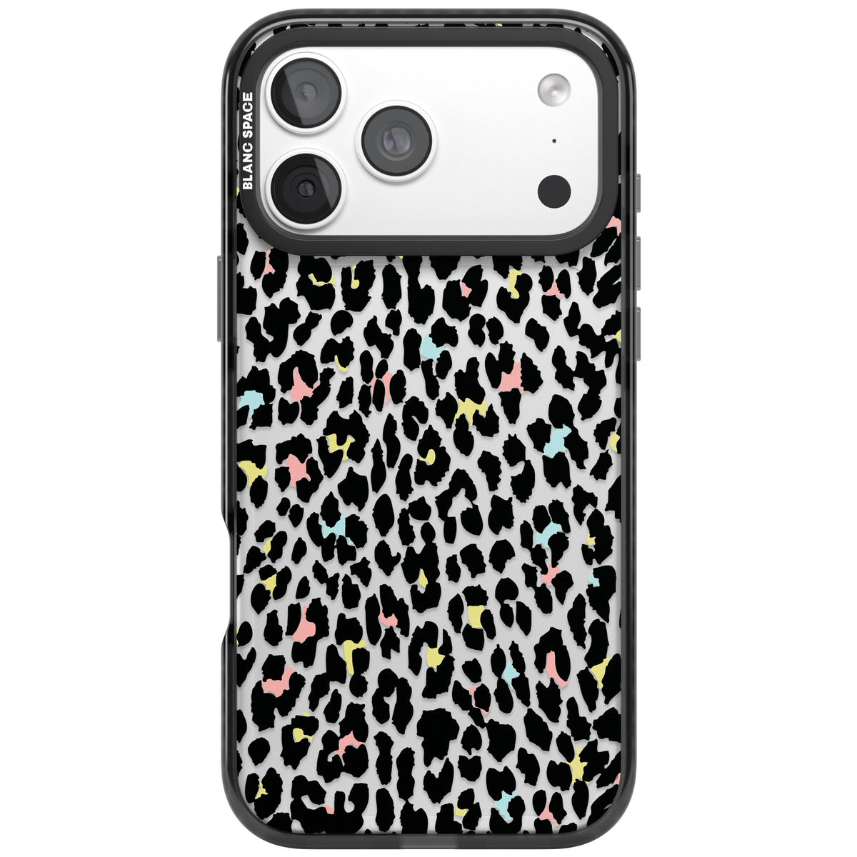Sugar Leopard iPhone 18 Pro Max Impact Black Phone Case front