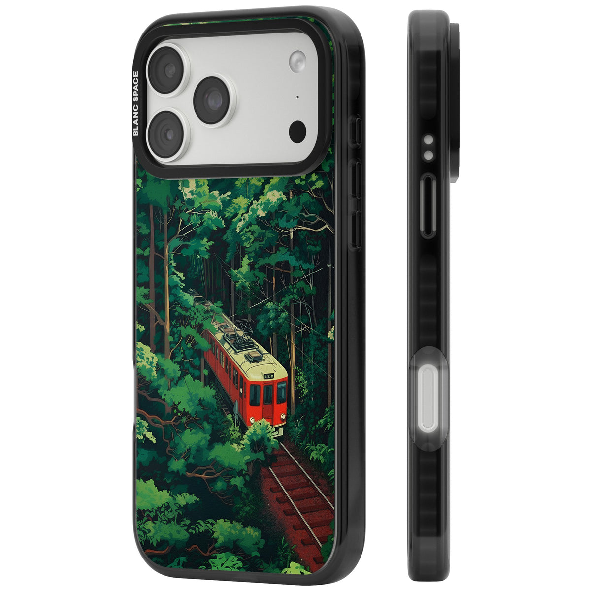 Railway In Toyama iPhone 18 Pro Max Impact Black Phone Case side