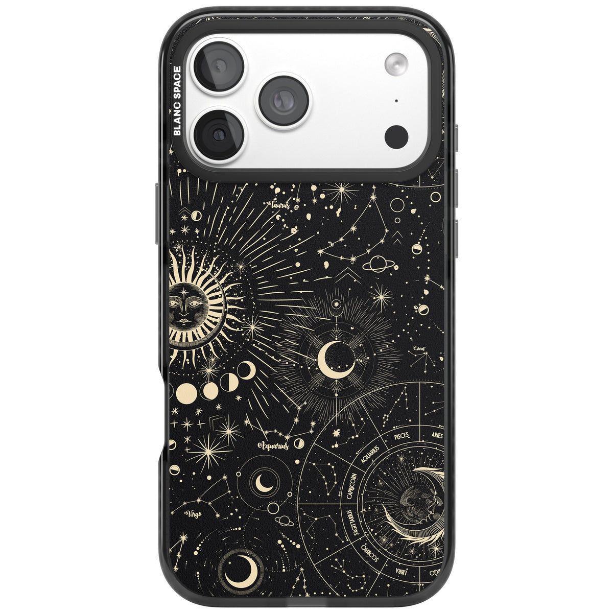 Cosmic Oracle iPhone 18 Pro Max Impact Black Phone Case front