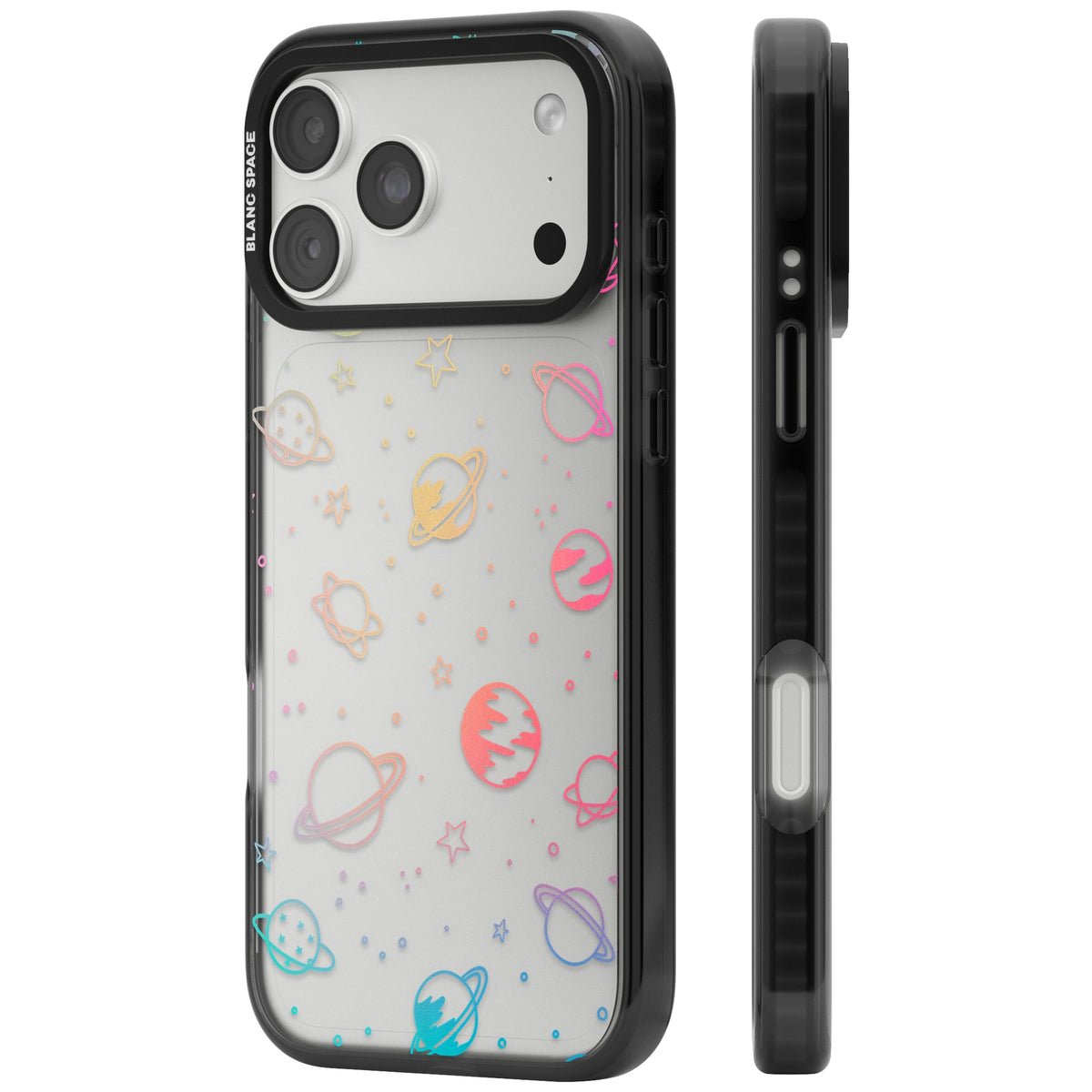 Pastel Cosmos iPhone 18 Pro Max Impact Black Phone Case side