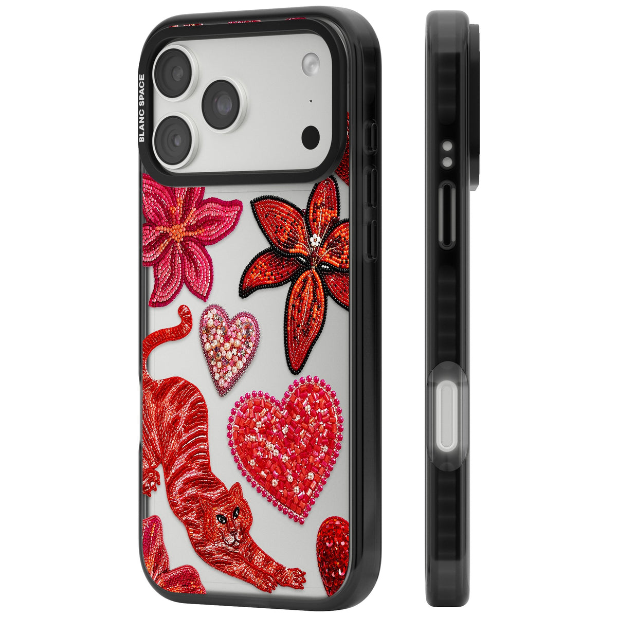 Beaded Boho iPhone 18 Pro Max Impact Black Phone Case side