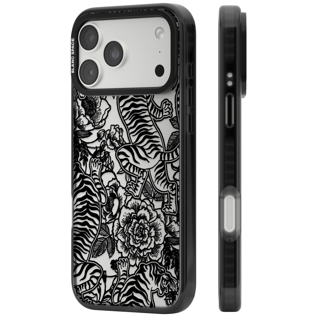 Tiger Dynasty iPhone 18 Pro Max Impact Black Phone Case side