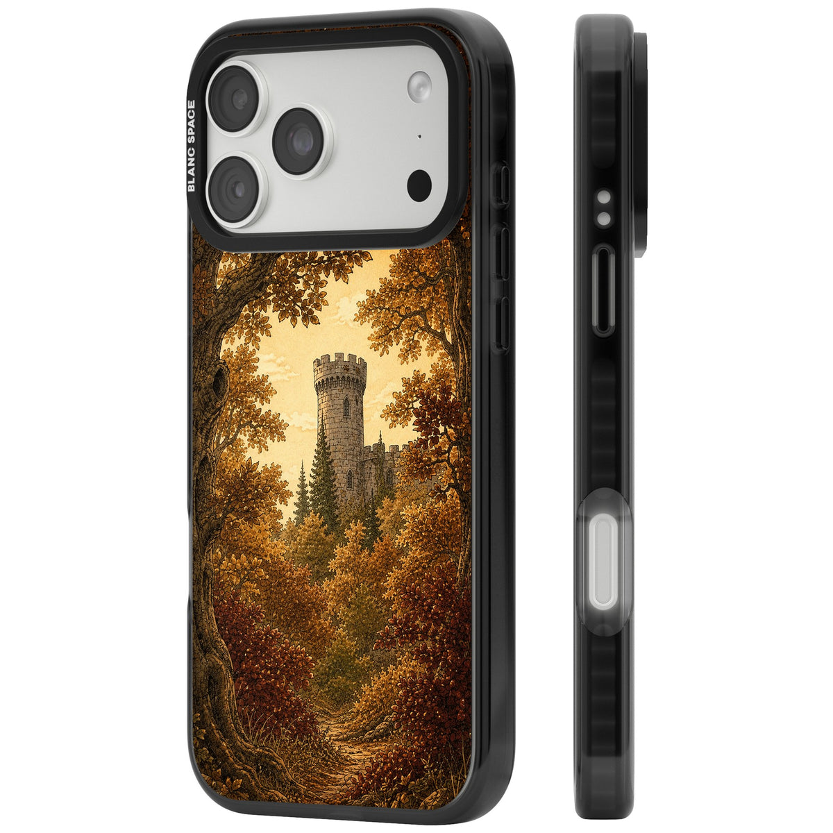 Autumn Keep iPhone 18 Pro Max Impact Black Phone Case side