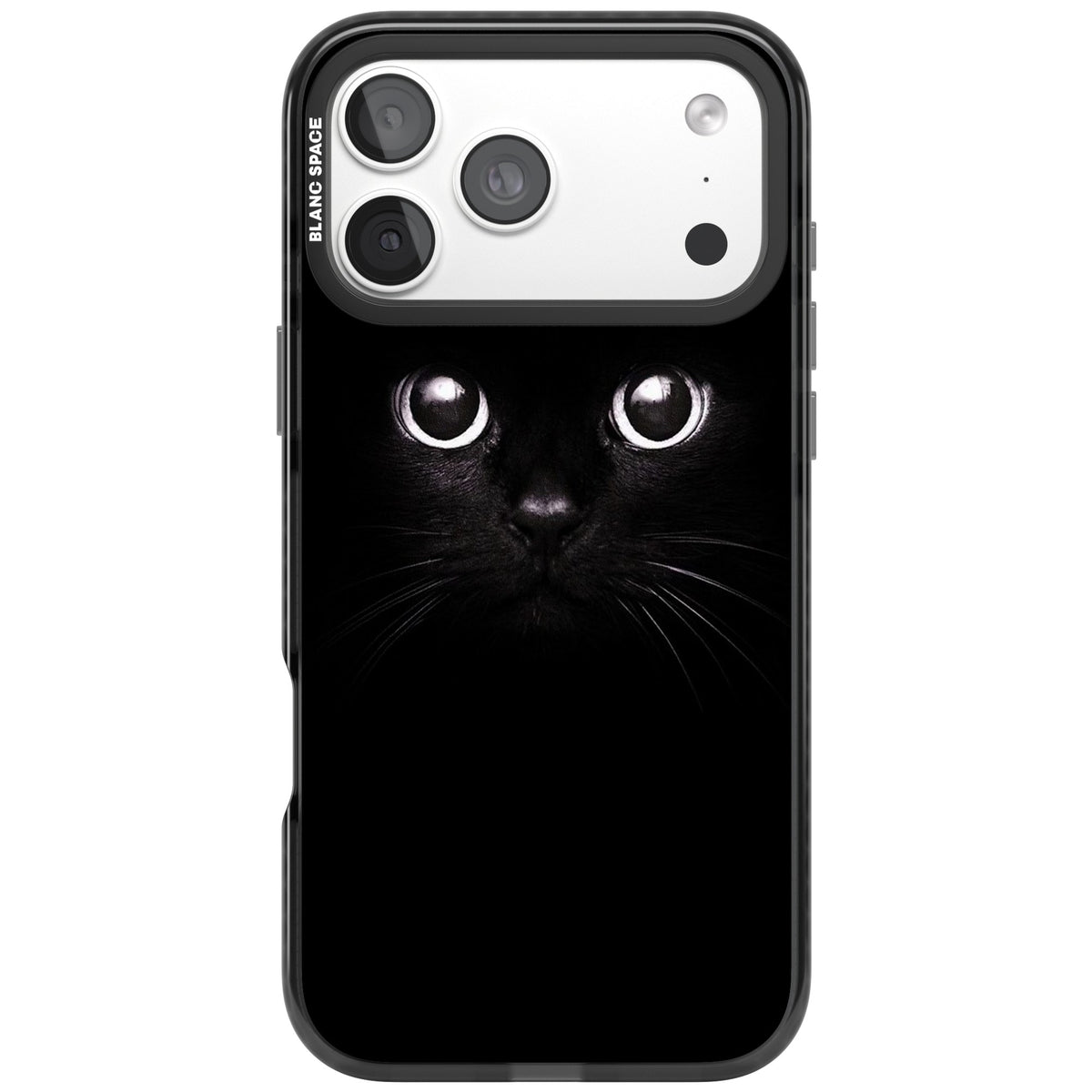 Black Cat iPhone 18 Pro Max Impact Black Phone Case front