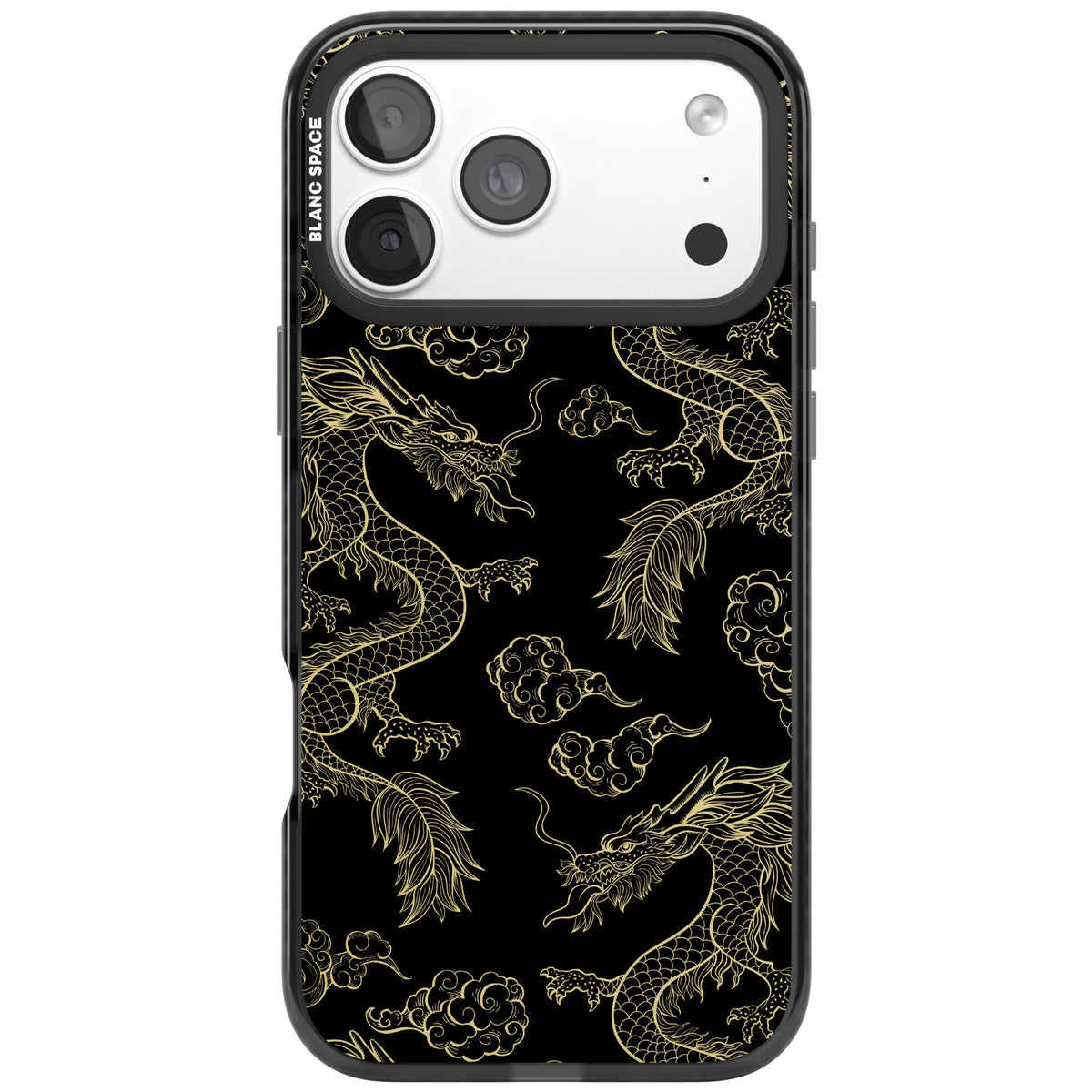 Golden Dynasty iPhone 18 Pro Max Impact Black Phone Case front
