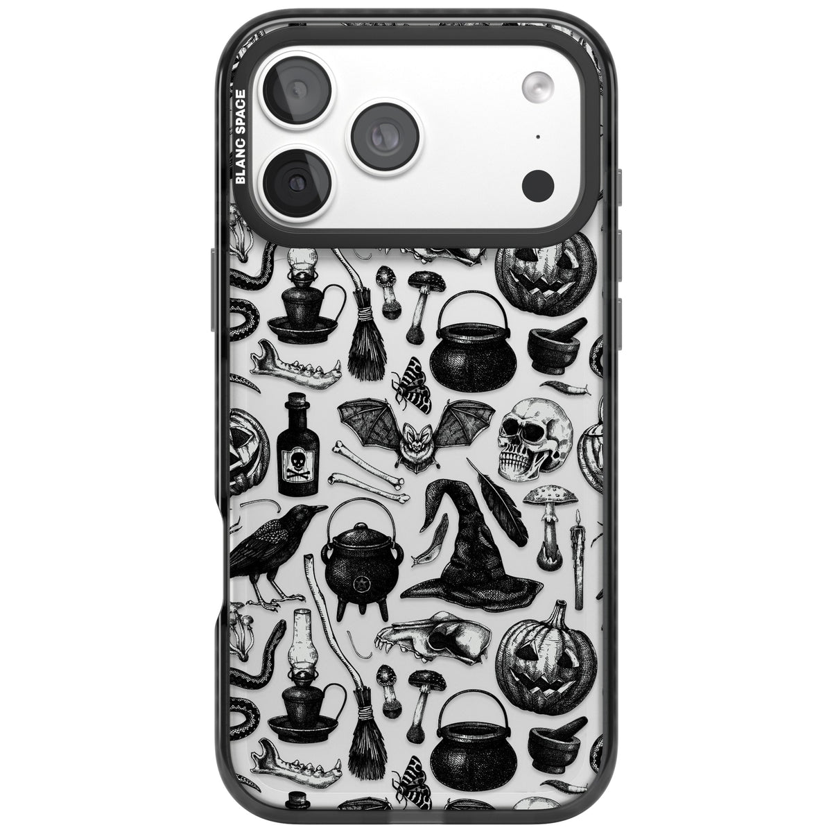 Dark Witchy iPhone 18 Pro Max Impact Black Phone Case front
