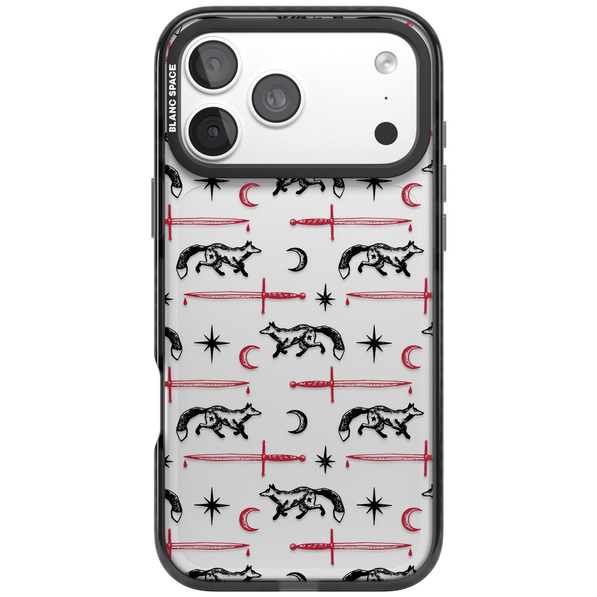 Blade & Crescent iPhone 18 Pro Max Impact Black Phone Case front