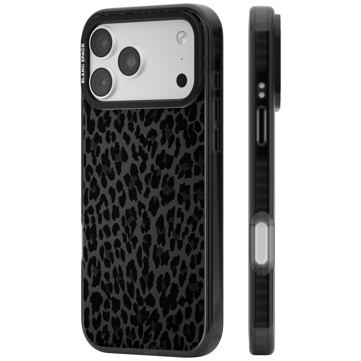 Dark Animal Print iPhone 18 Pro Max Impact Black Phone Case side
