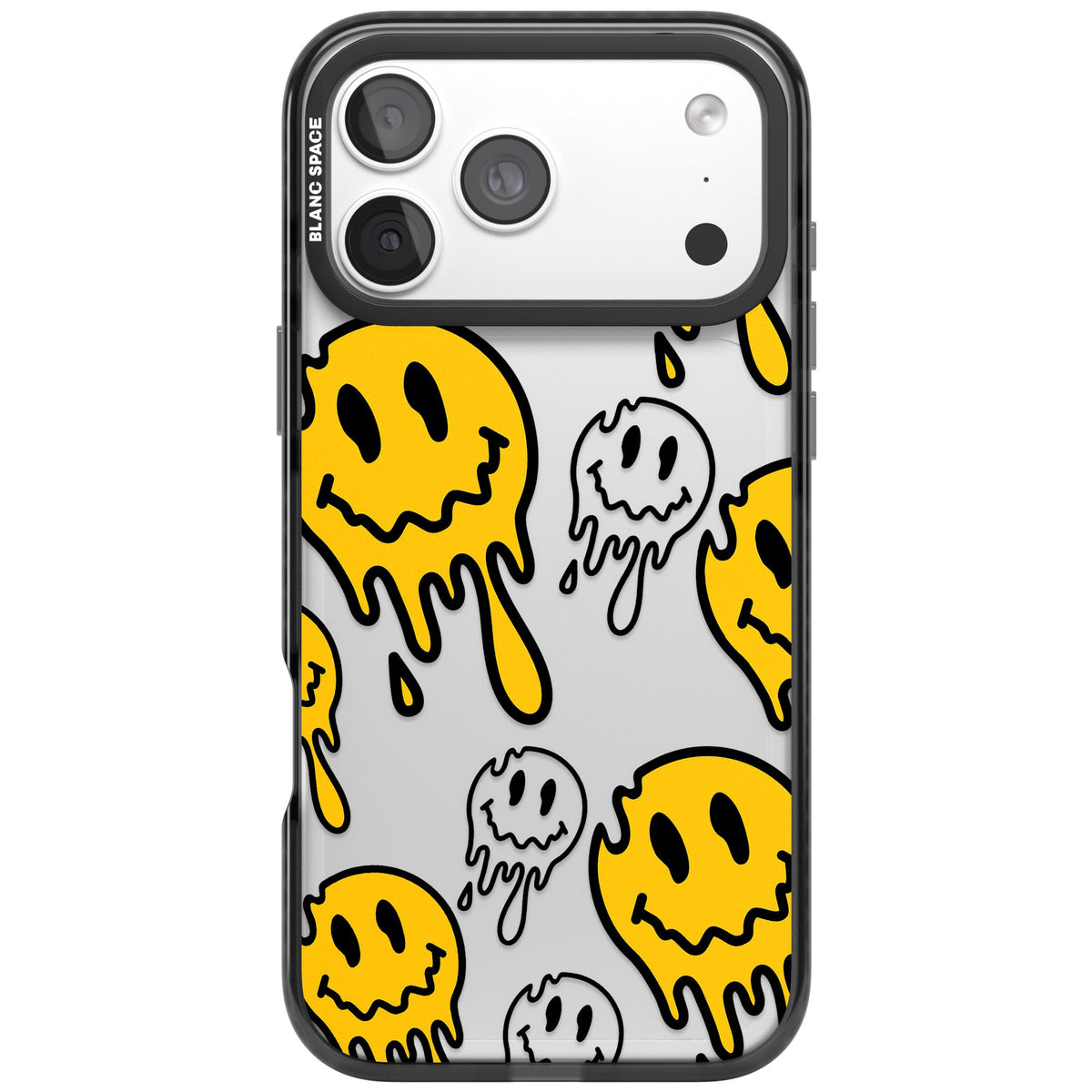 Face Melt iPhone 18 Pro Max Impact Black Phone Case front