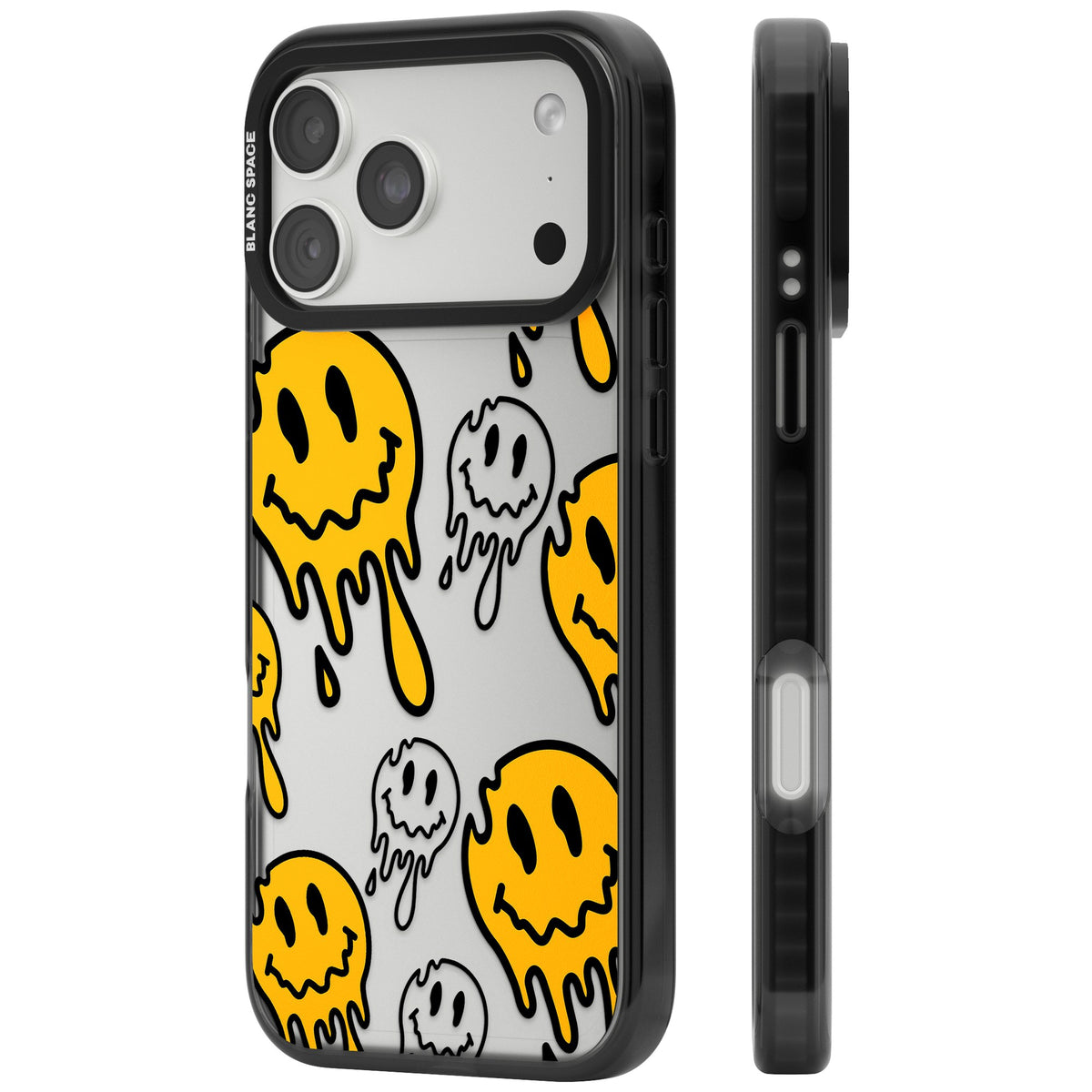 Face Melt iPhone 18 Pro Max Impact Black Phone Case side