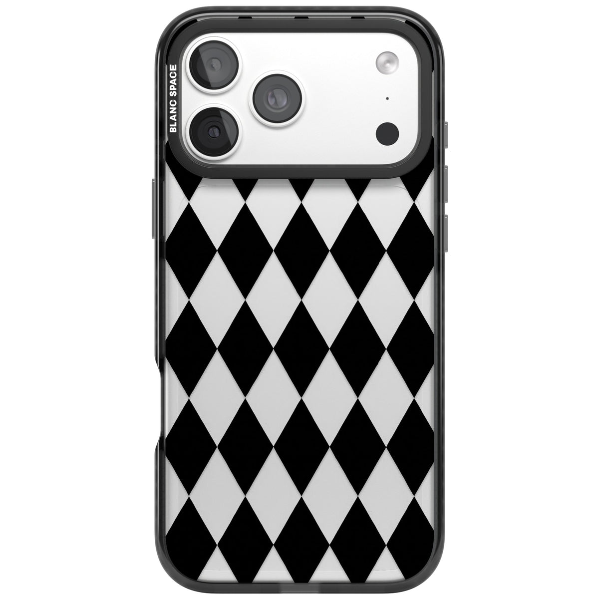 Black Diamonds iPhone 18 Pro Max Impact Black Phone Case front