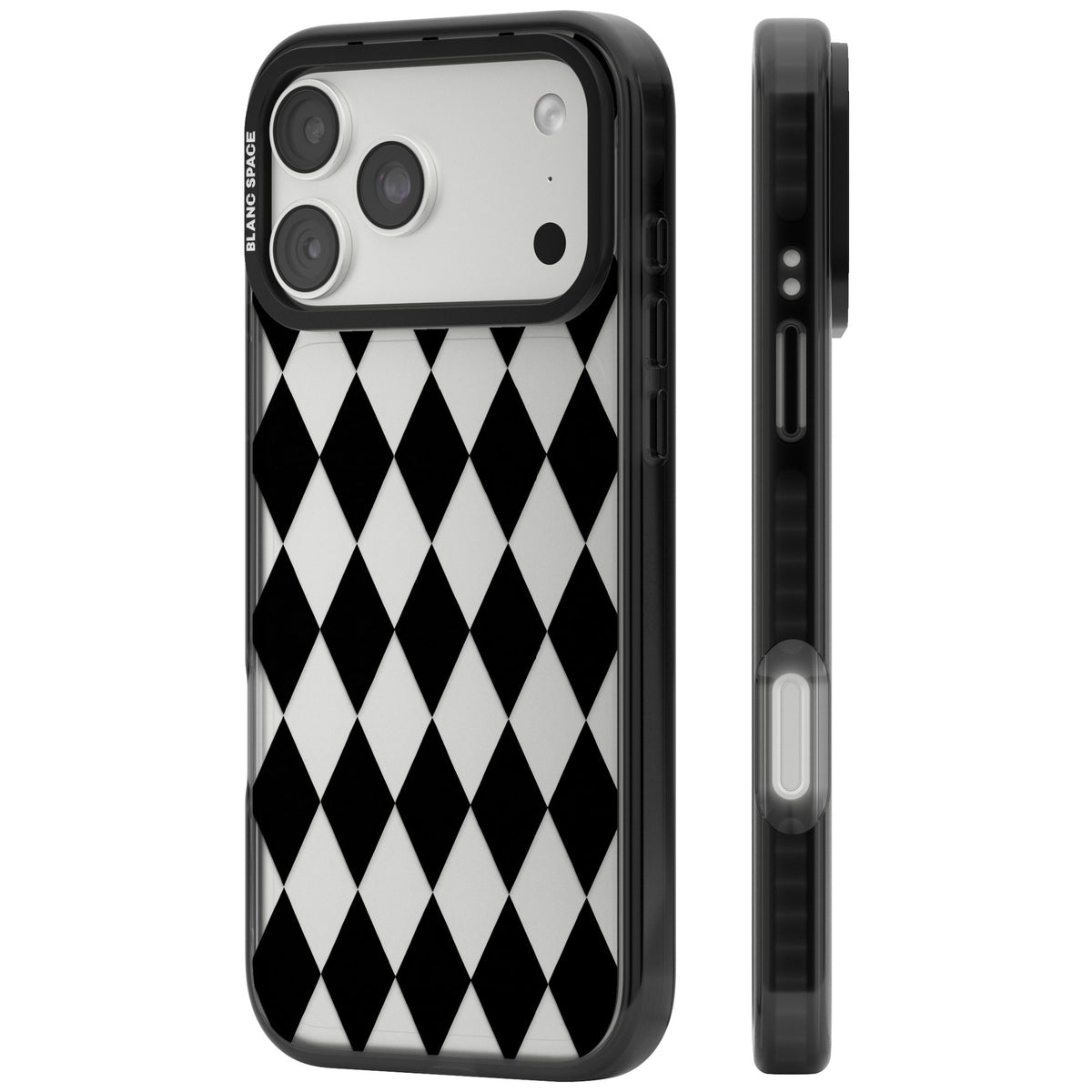 Black Diamonds iPhone 18 Pro Max Impact Black Phone Case side