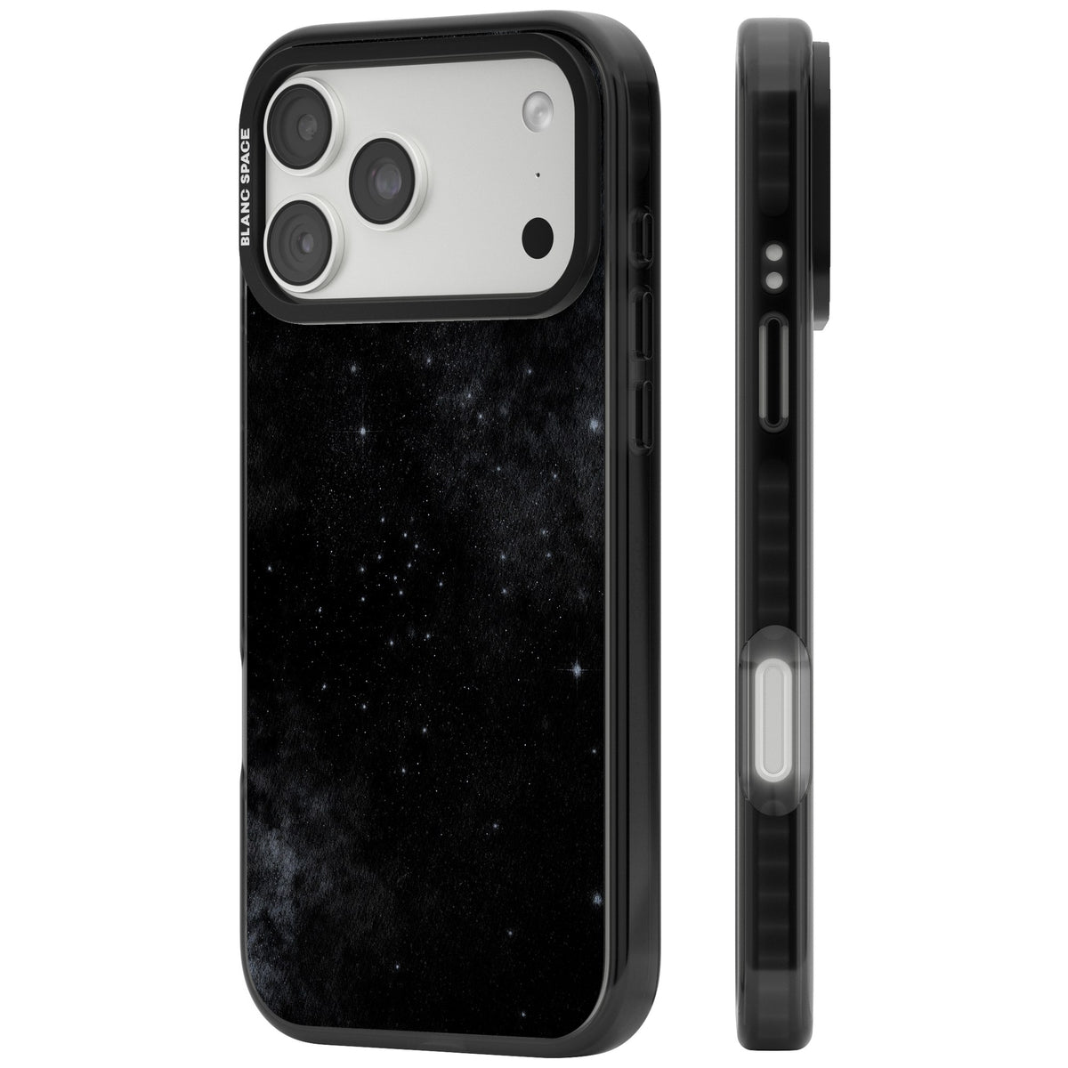 Shimmering Stars iPhone 18 Pro Max Impact Black Phone Case side