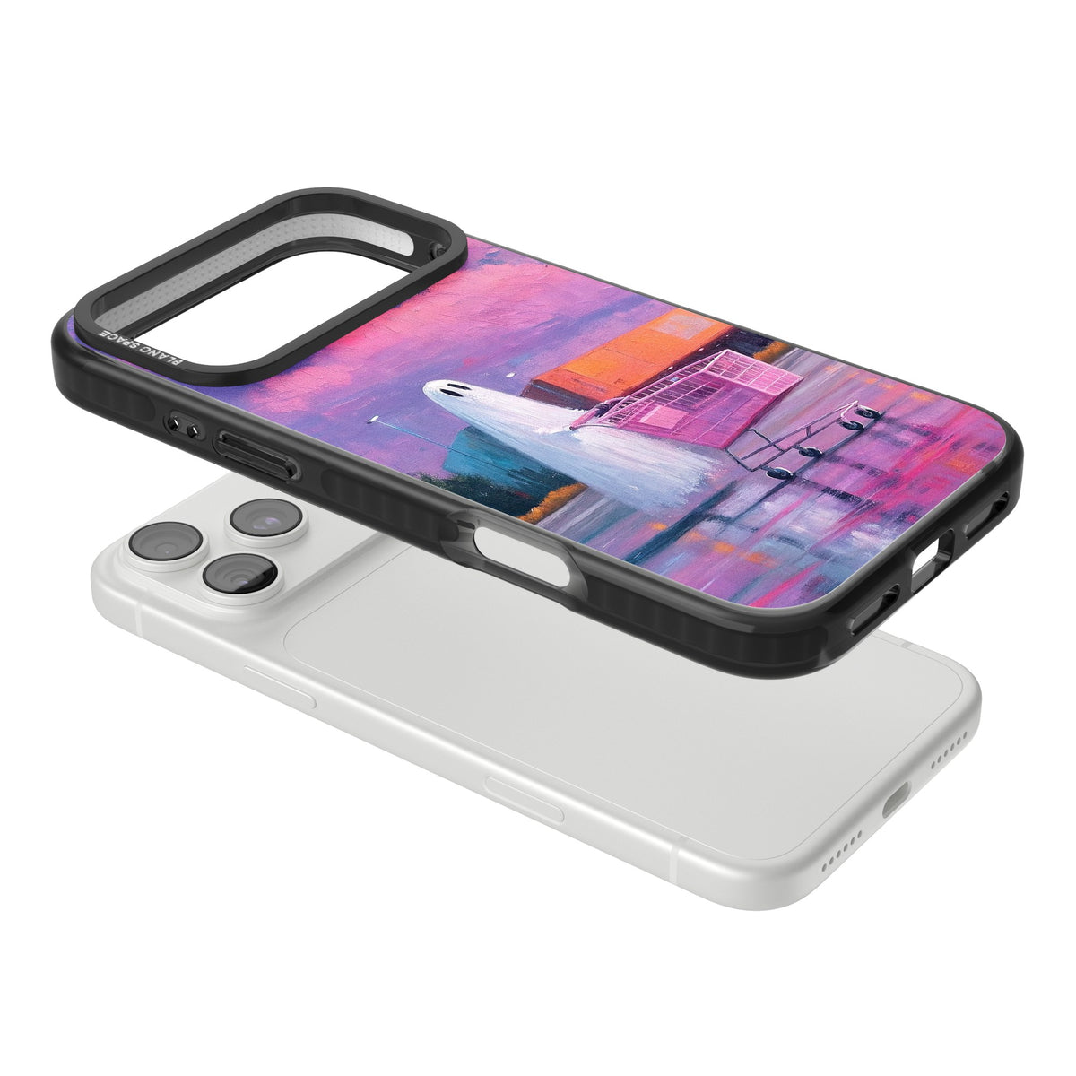 A Ghost's Errand iPhone 18 Pro Max Impact Black Phone Case angled