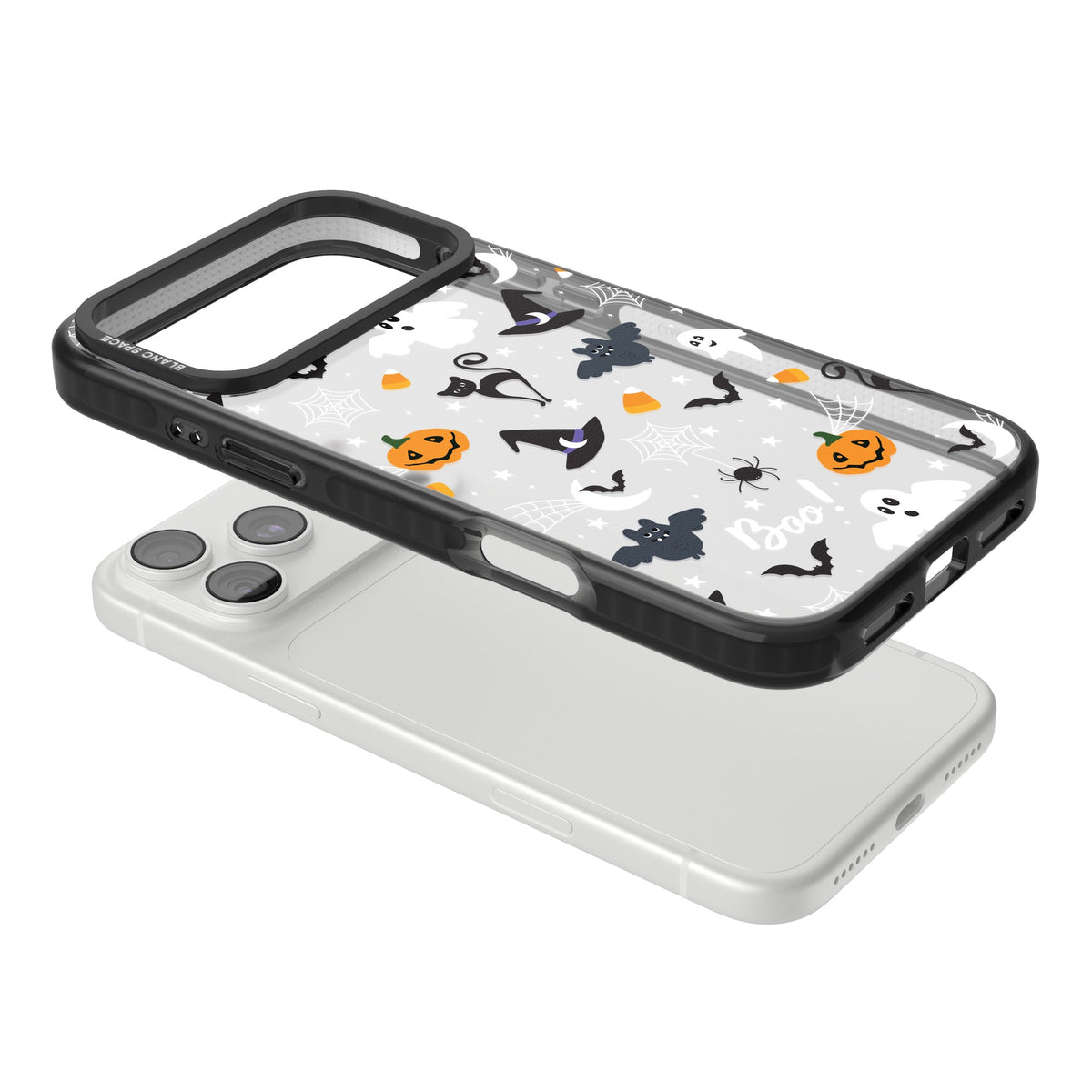 Halloween Mix iPhone 18 Pro Max Impact Black Phone Case angled