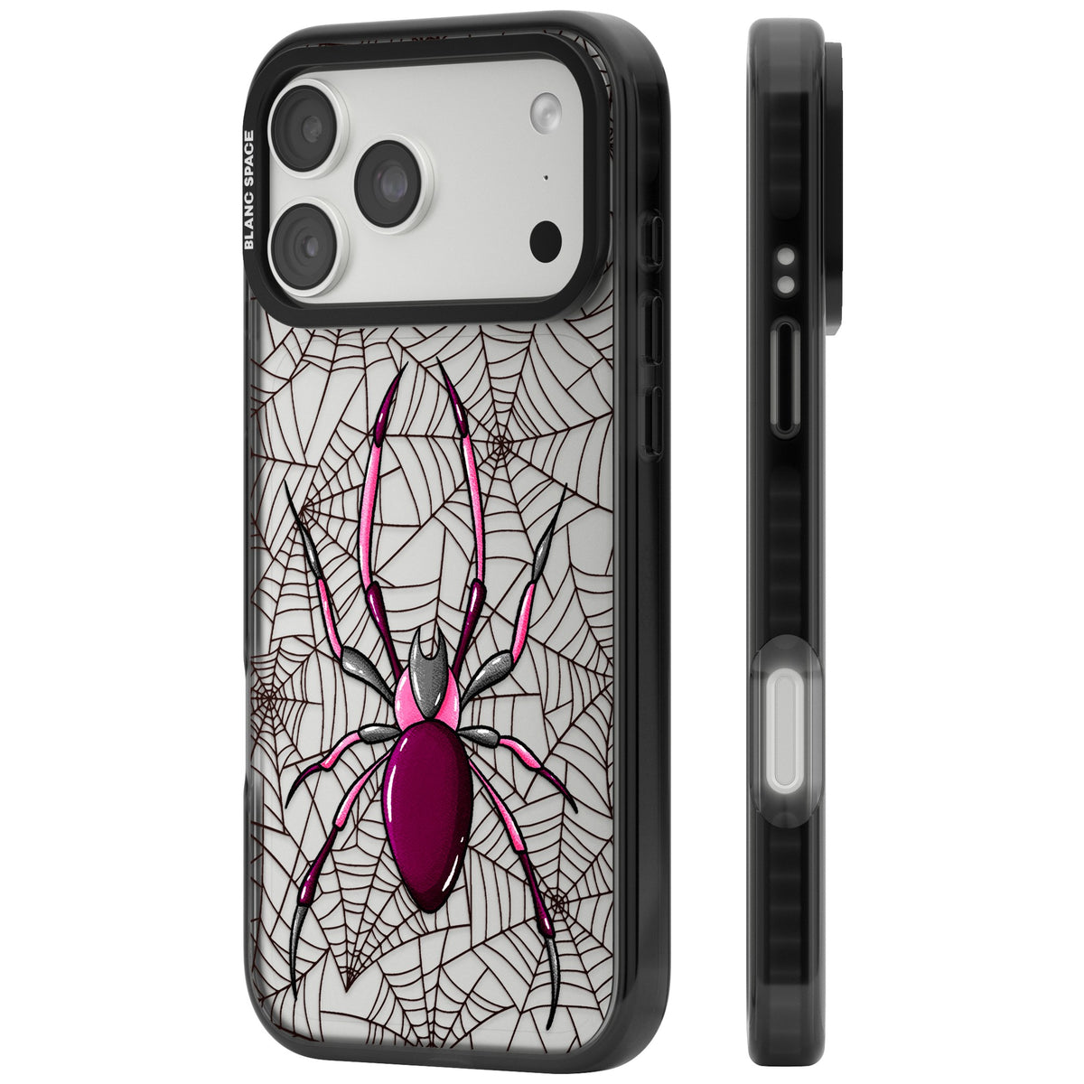 Arachnophobia iPhone 18 Pro Max Impact Black Phone Case side