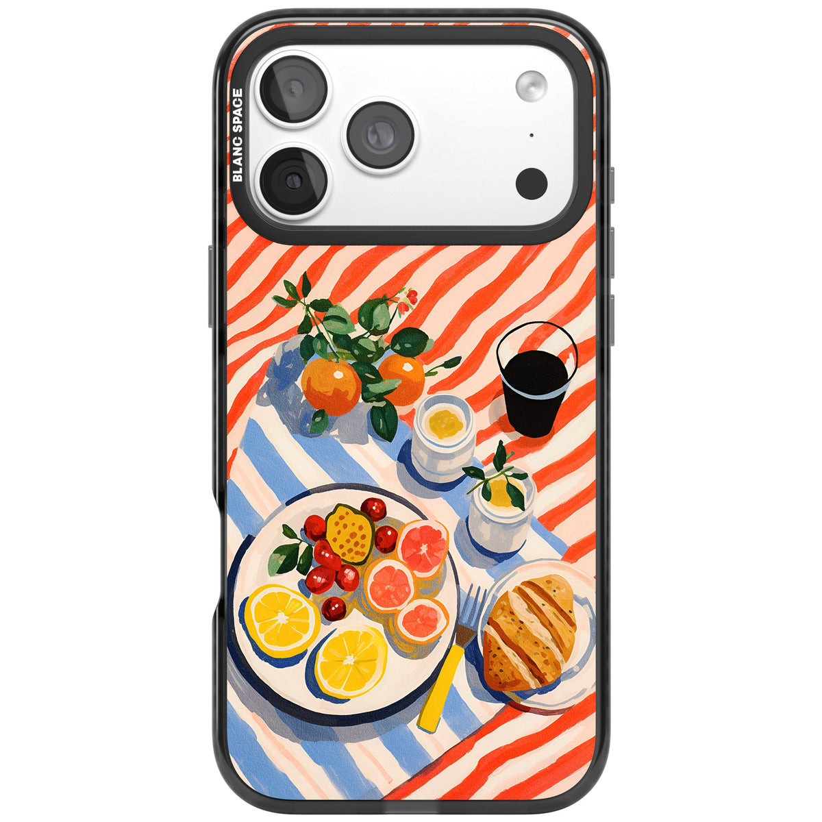 Citrus Picnic iPhone 18 Pro Max Impact Black Phone Case front