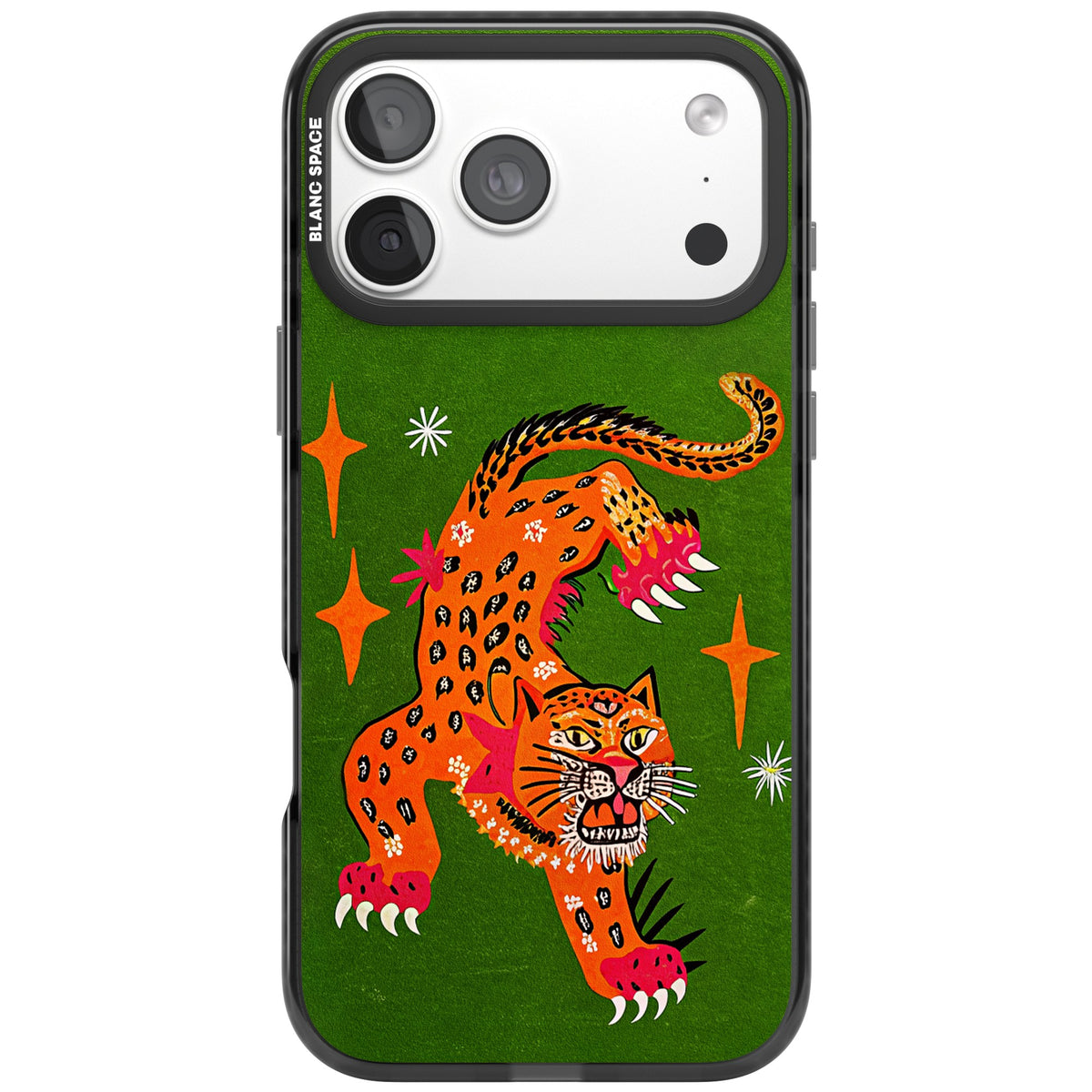 Fierce Jaguar iPhone 18 Pro Max Impact Black Phone Case front