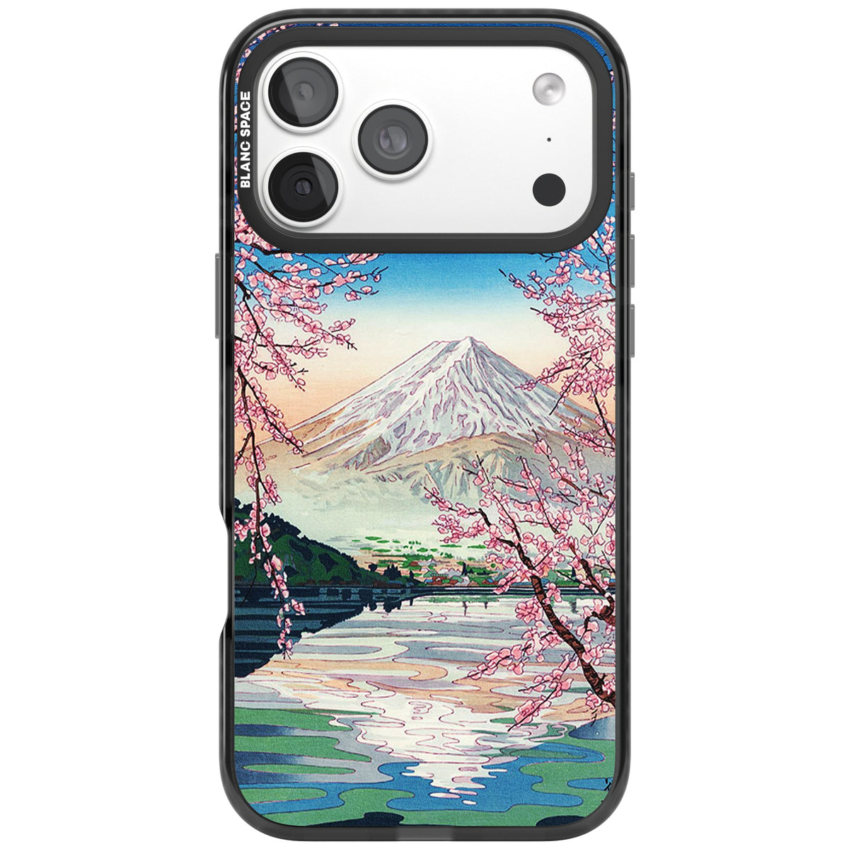 Mt Fuji From Lake Kawaguchi iPhone 18 Pro Max Impact Black Phone Case front