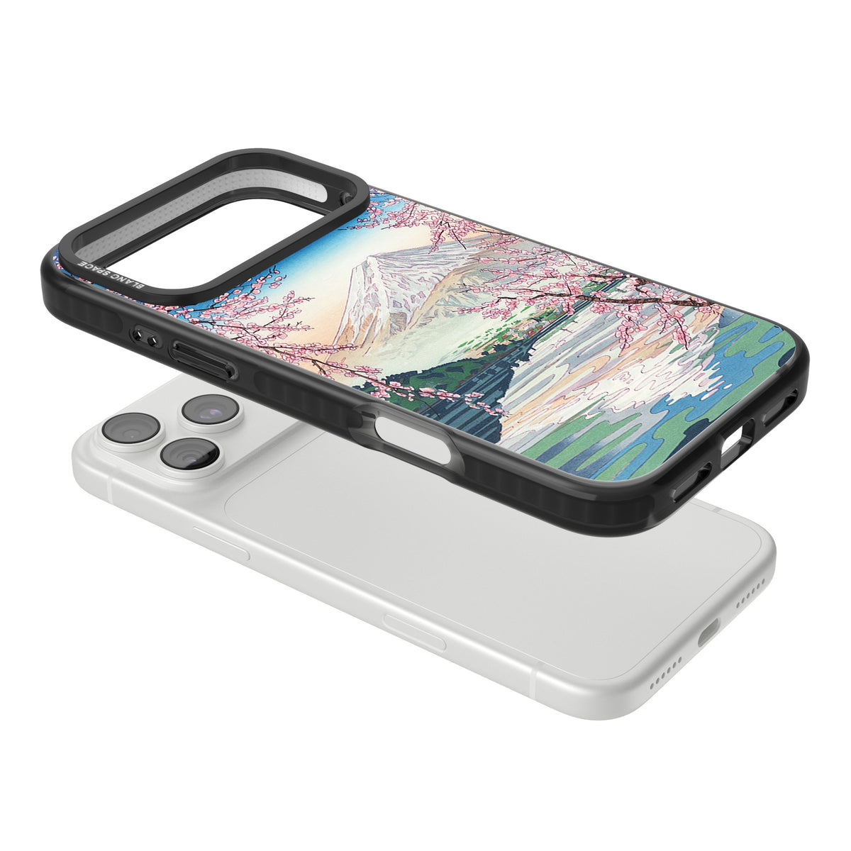 Mt Fuji From Lake Kawaguchi iPhone 18 Pro Max Impact Black Phone Case angled