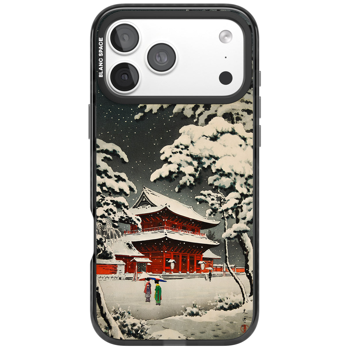 Snow at Shiha Park, Tokyo iPhone 18 Pro Max Impact Black Phone Case front