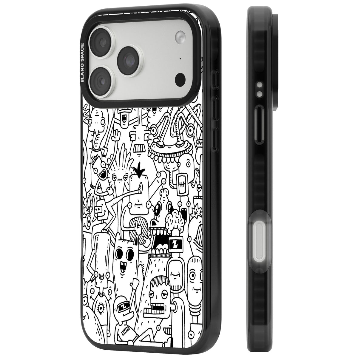 Stack Original iPhone 18 Pro Max Impact Black Phone Case side