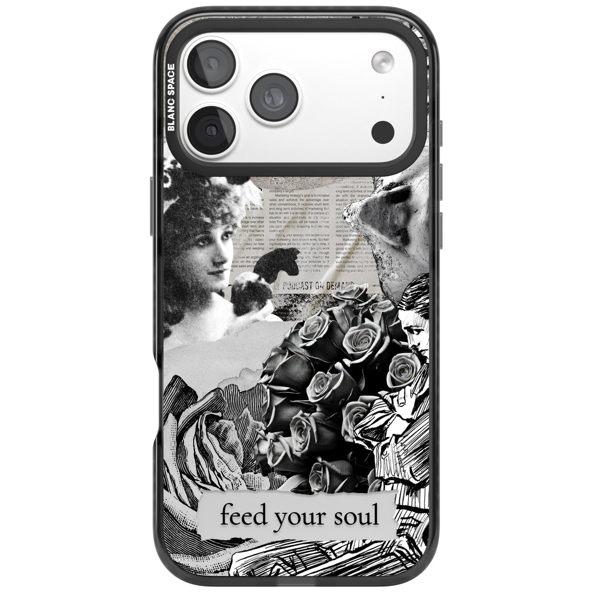 Feed Your Soul iPhone 18 Pro Max Impact Pro Black Phone Case front