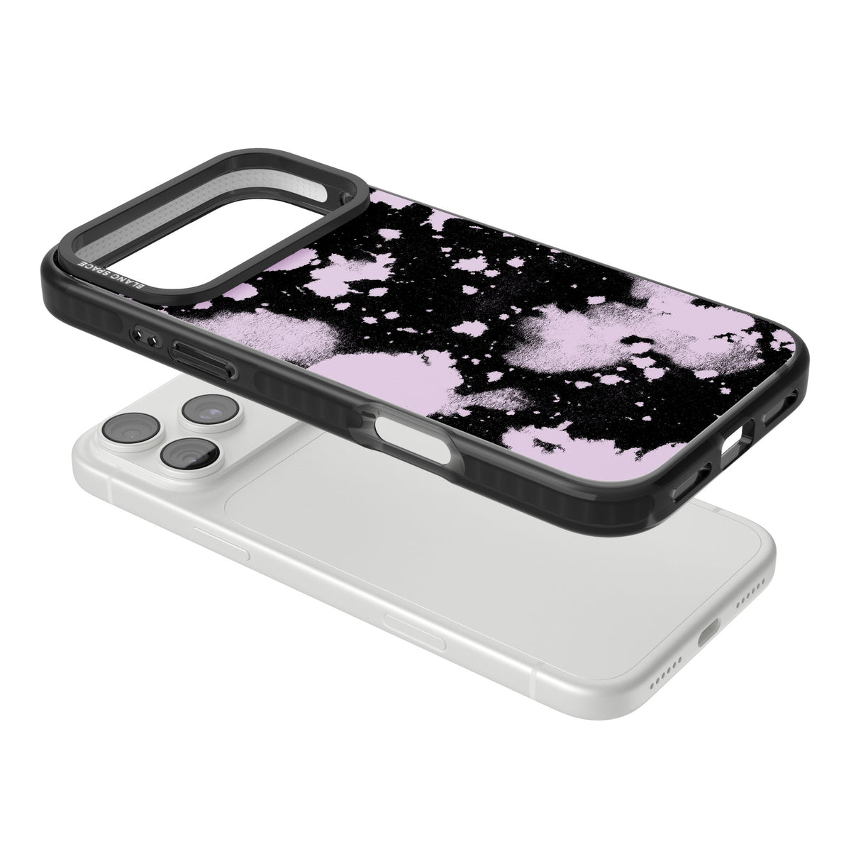 Pink Acid iPhone 18 Pro Max Impact Pro Black Phone Case angled