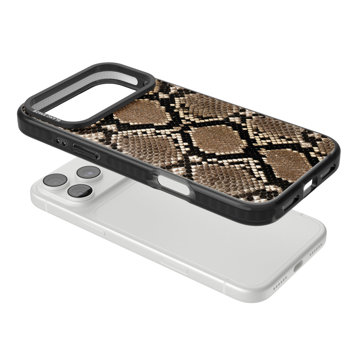 Snakeskin iPhone 18 Pro Max Impact Pro Black Phone Case angled